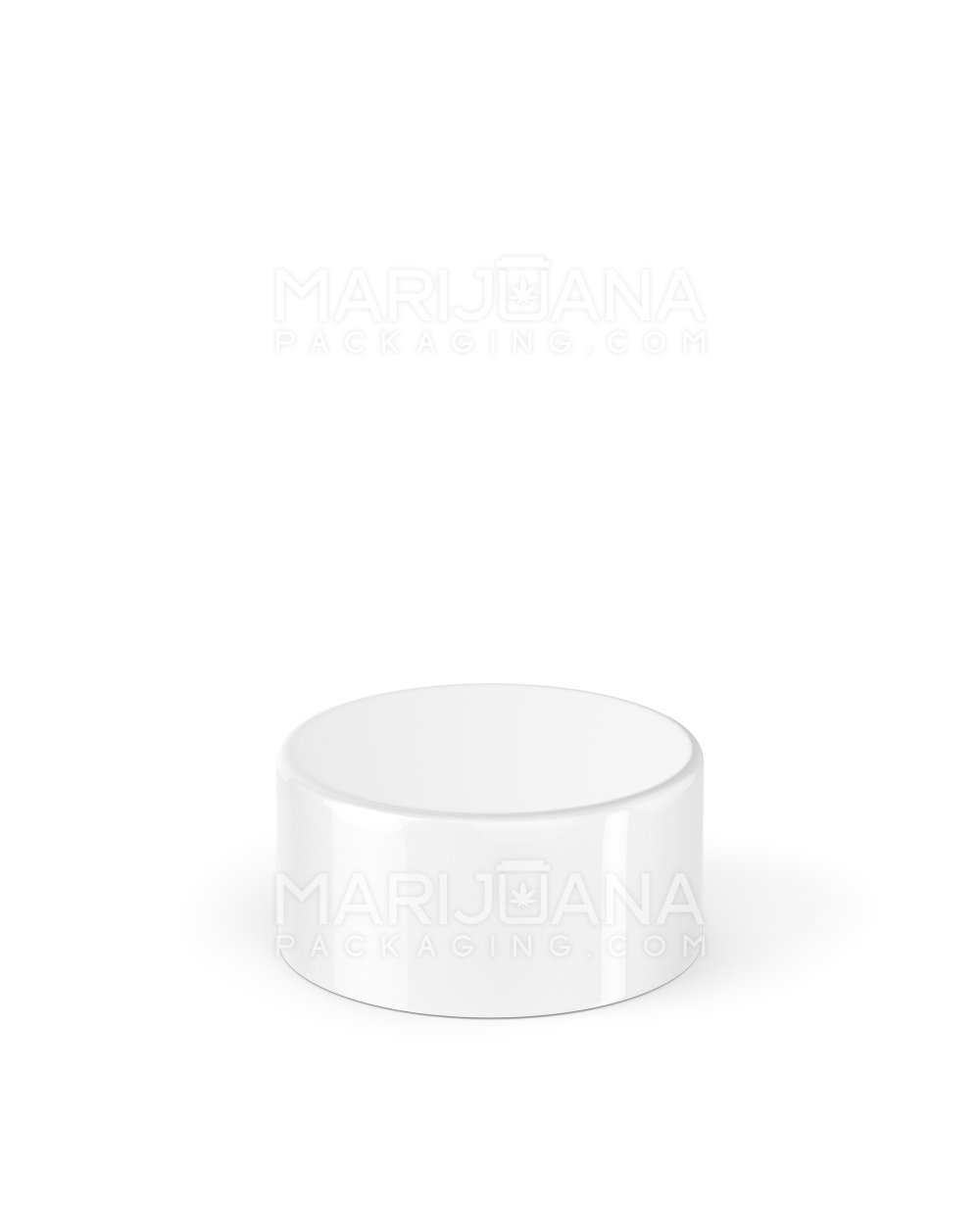 Child Resistant | Smooth Push Down & Turn Plastic Caps w/ Foil Liner | 28mm - Glossy White - 504 Count - 3