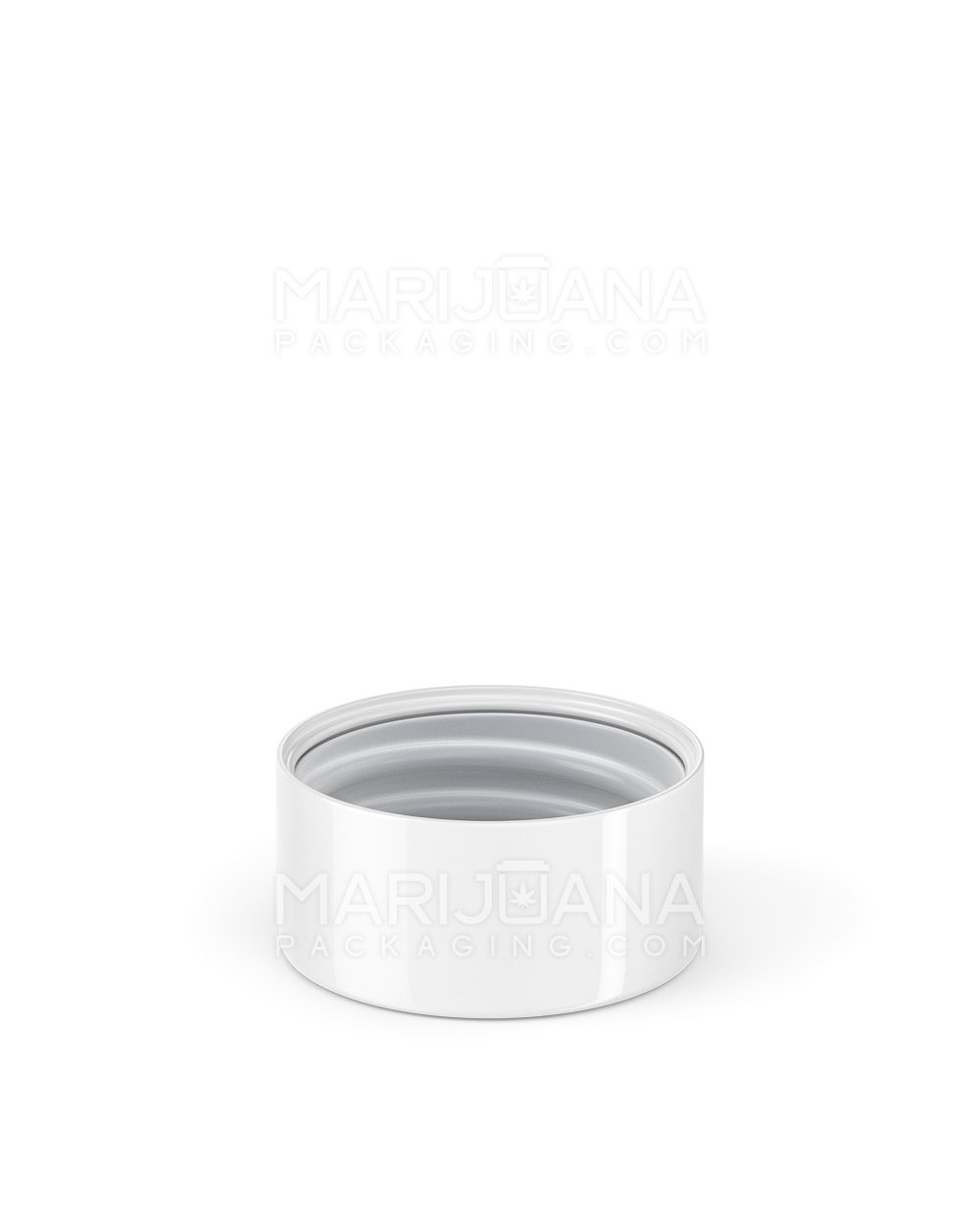 Child Resistant | Smooth Push Down & Turn Plastic Caps w/ Foil Liner | 28mm - Glossy White - 504 Count - 4
