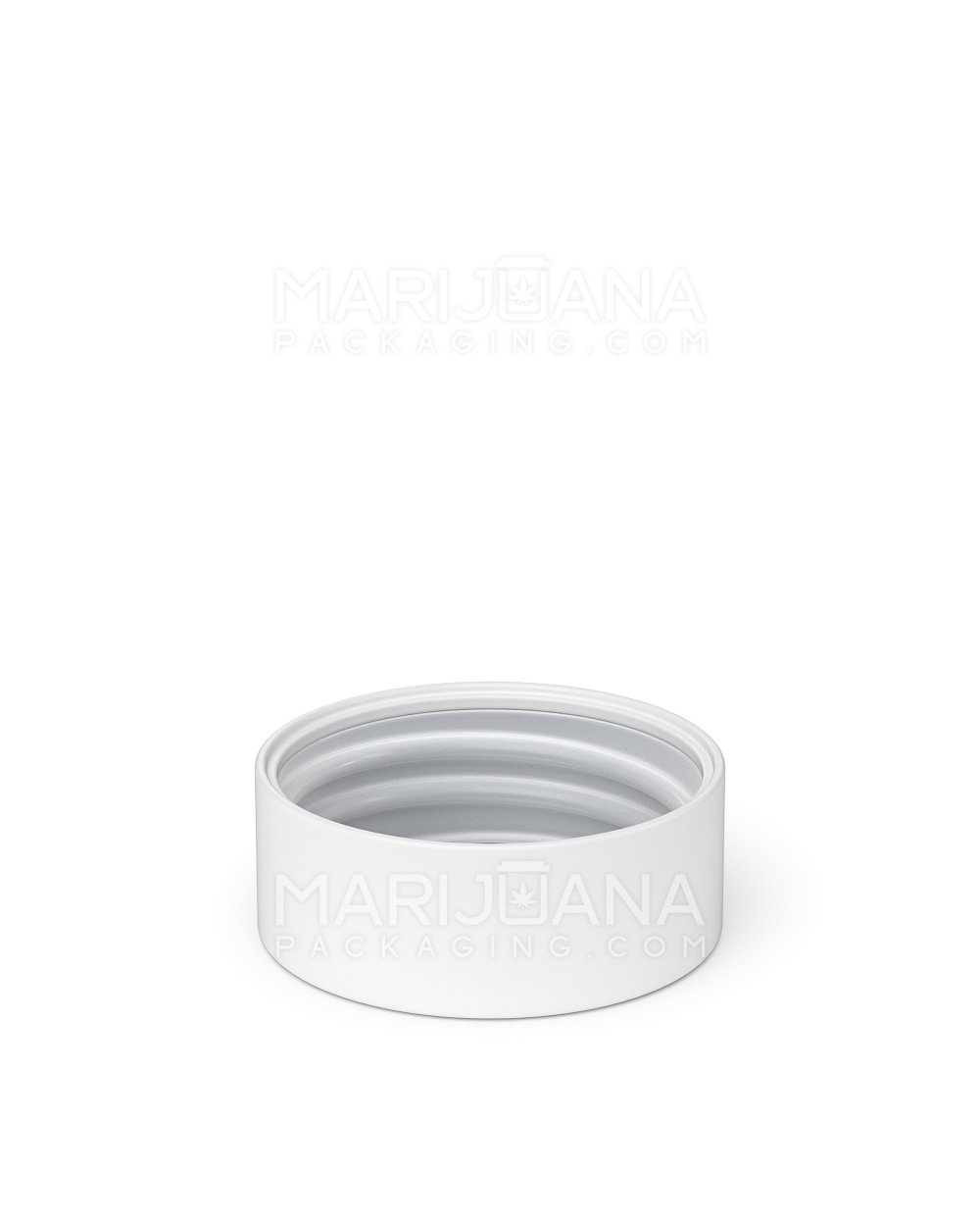 Child Resistant | Smooth Push Down & Turn Plastic Caps w/ Foil Liner | 38mm - Matte White - 320 Count - 4