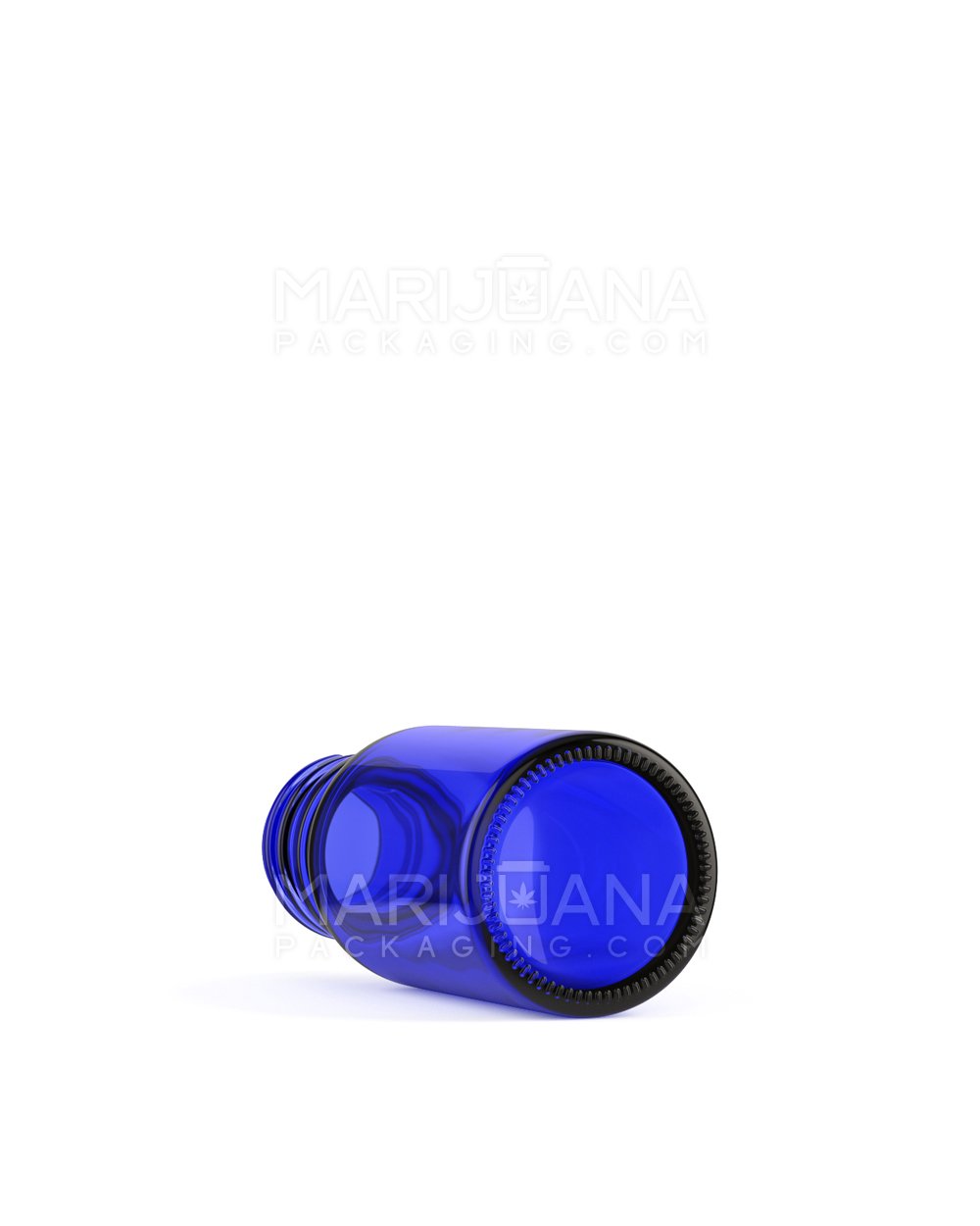 Child Resistant | Glass Tincture Bottles w/ Black Ribbed Dropper Cap | 10mL - Blue - 120 Count - 8