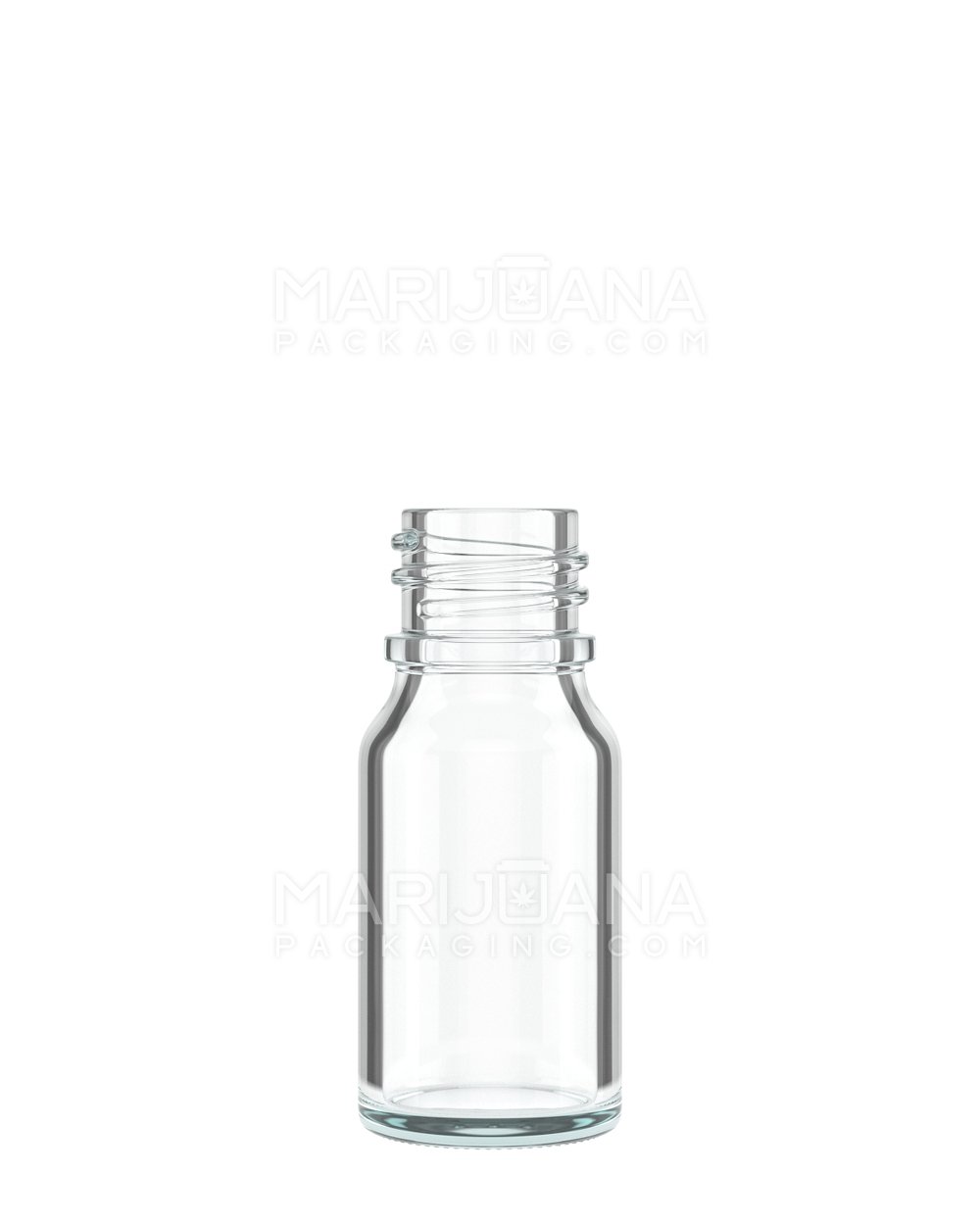 Child Resistant | Glass Tincture Bottles w/ Black Ribbed Dropper Cap | 10mL - Clear - 120 Count - 4