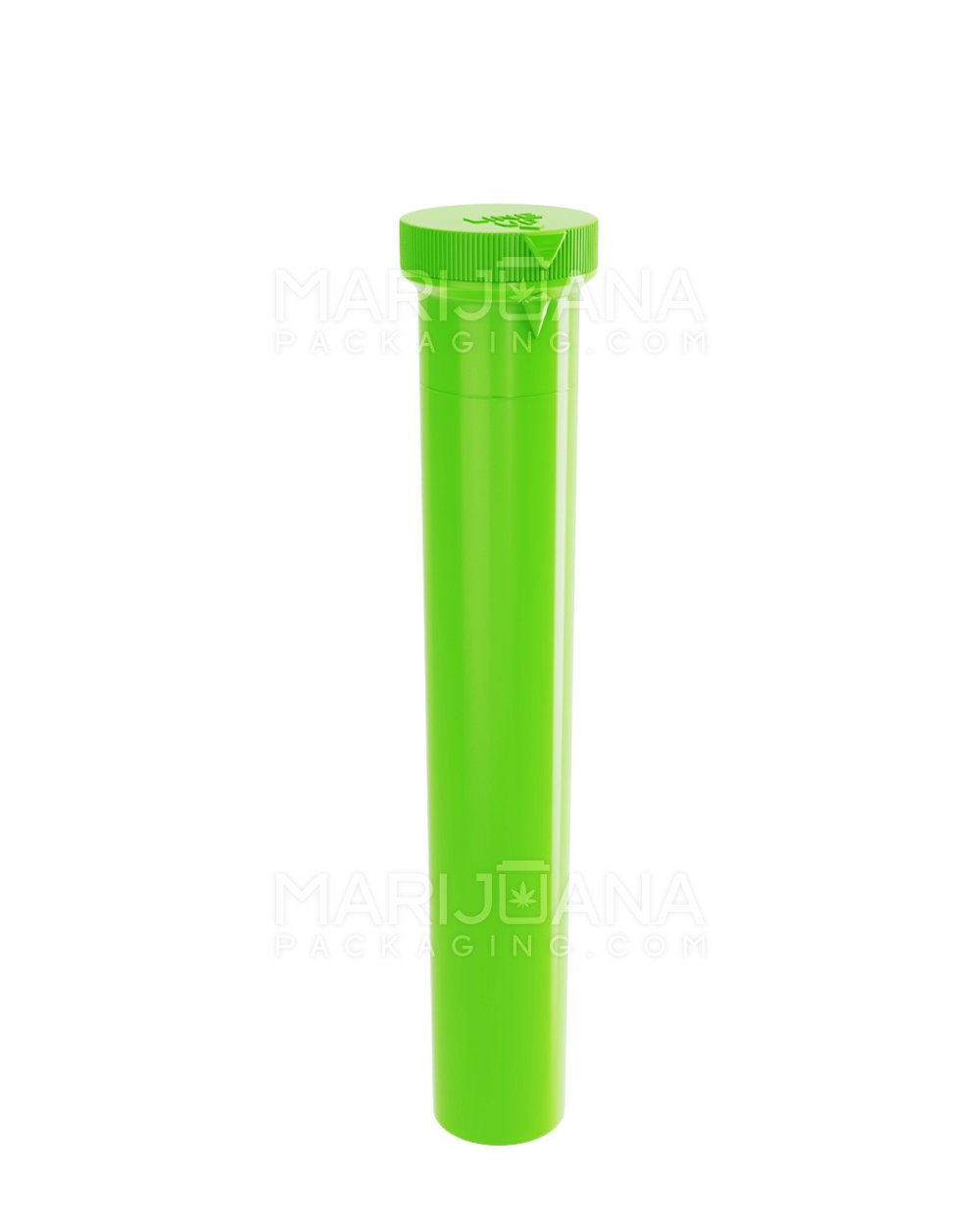 Child Resistant | King Size ‘Line-Up Arrow’ Pre-Roll Tubes | 116mm - Opaque Green Plastic - 500 Count - 1