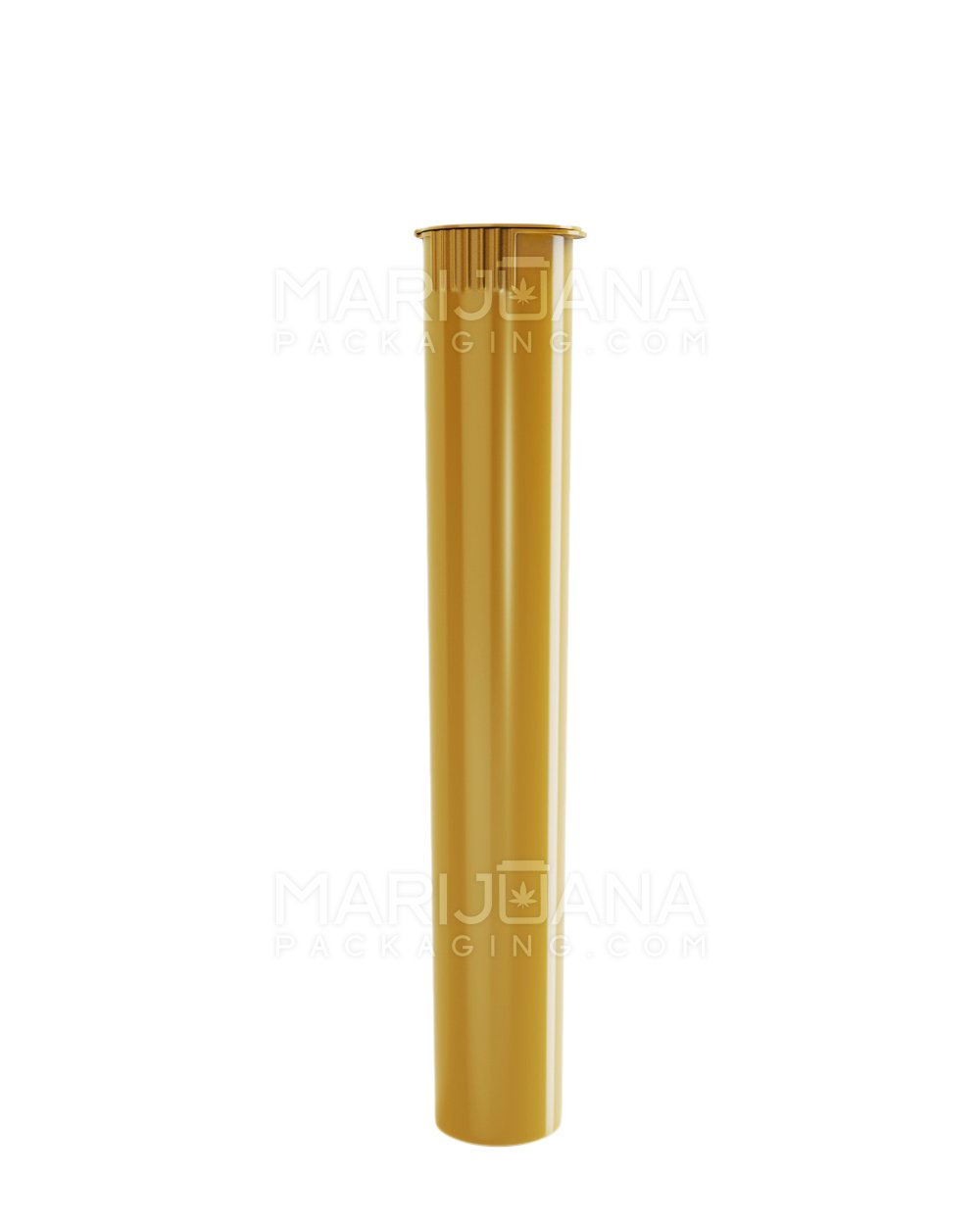 Child Resistant | King Size Pop Top Opaque Plastic Pre-Roll Tubes | 116mm - Gold - 1000 Count - 2