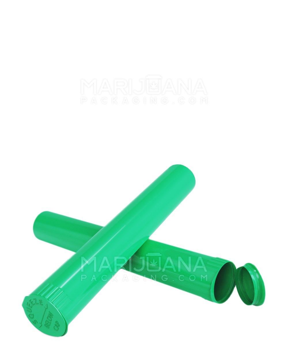Child Resistant | King Size Pop Top Opaque Plastic Pre-Roll Tubes | 116mm - Green - 1000 Count - 5