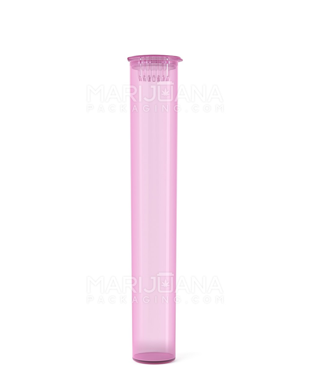 Child Resistant | King Size Pop Top Translucent Plastic Pre-Roll Tubes | 116mm - Pink - 1000 Count - 2