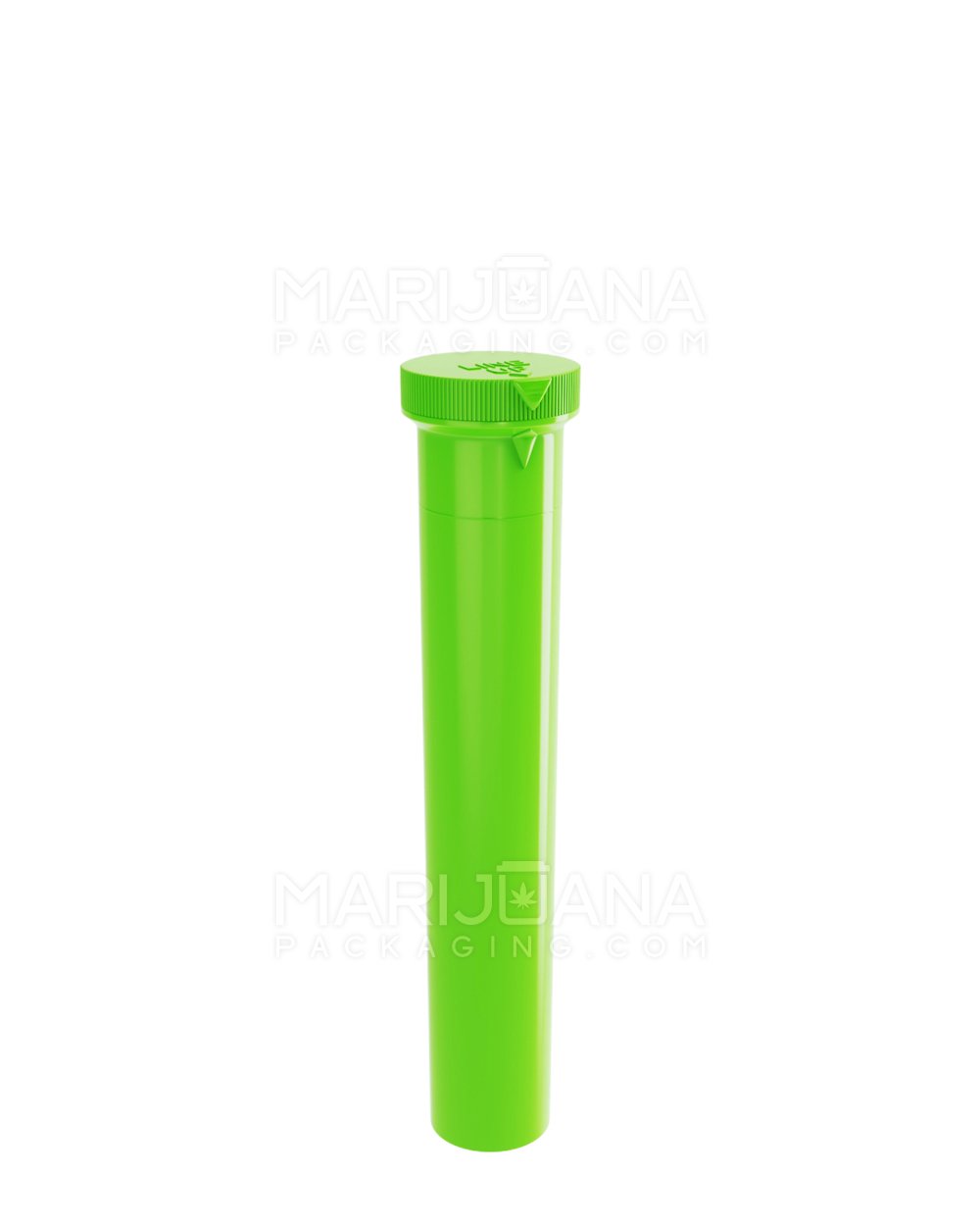 Child Resistant | ‘Line-Up Arrow’ Pre-Roll Tubes | 94mm - Opaque Green Plastic - 750 Count - 1