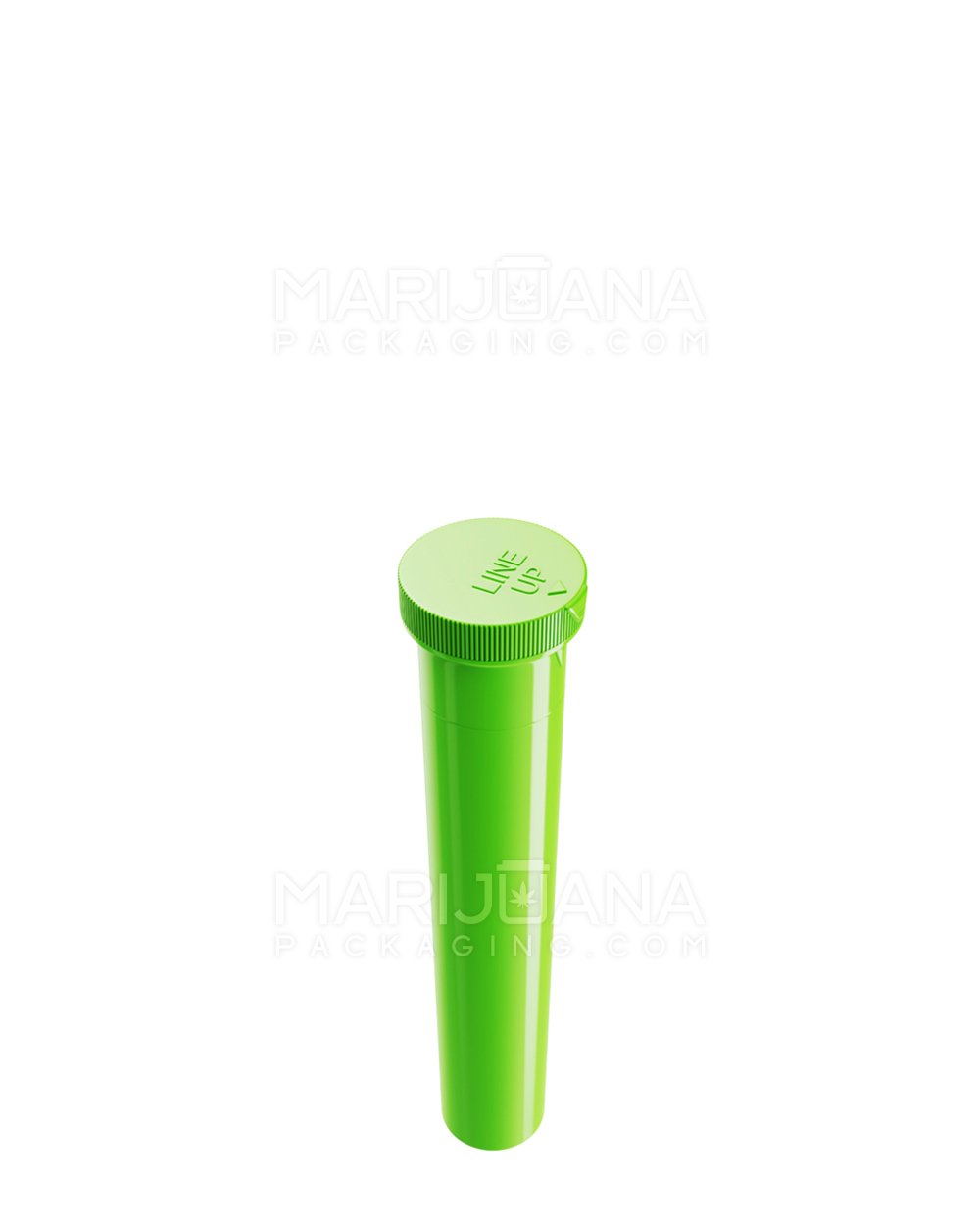 Child Resistant | ‘Line-Up Arrow’ Pre-Roll Tubes | 94mm - Opaque Green Plastic - 750 Count - 2