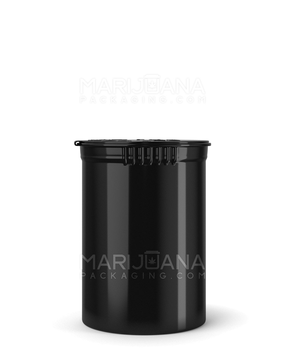 30dr Child Resistant Opaque Black 7g Pop Top Container