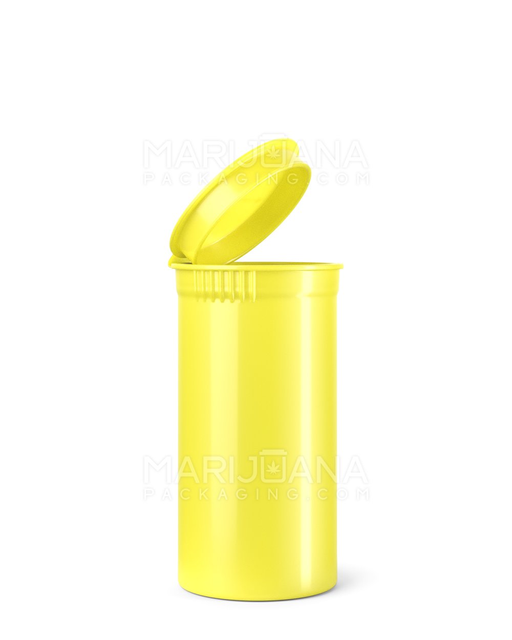 Child Resistant Opaque Lemon Pop Top Bottles | 13dr - 2g | Sample - 1