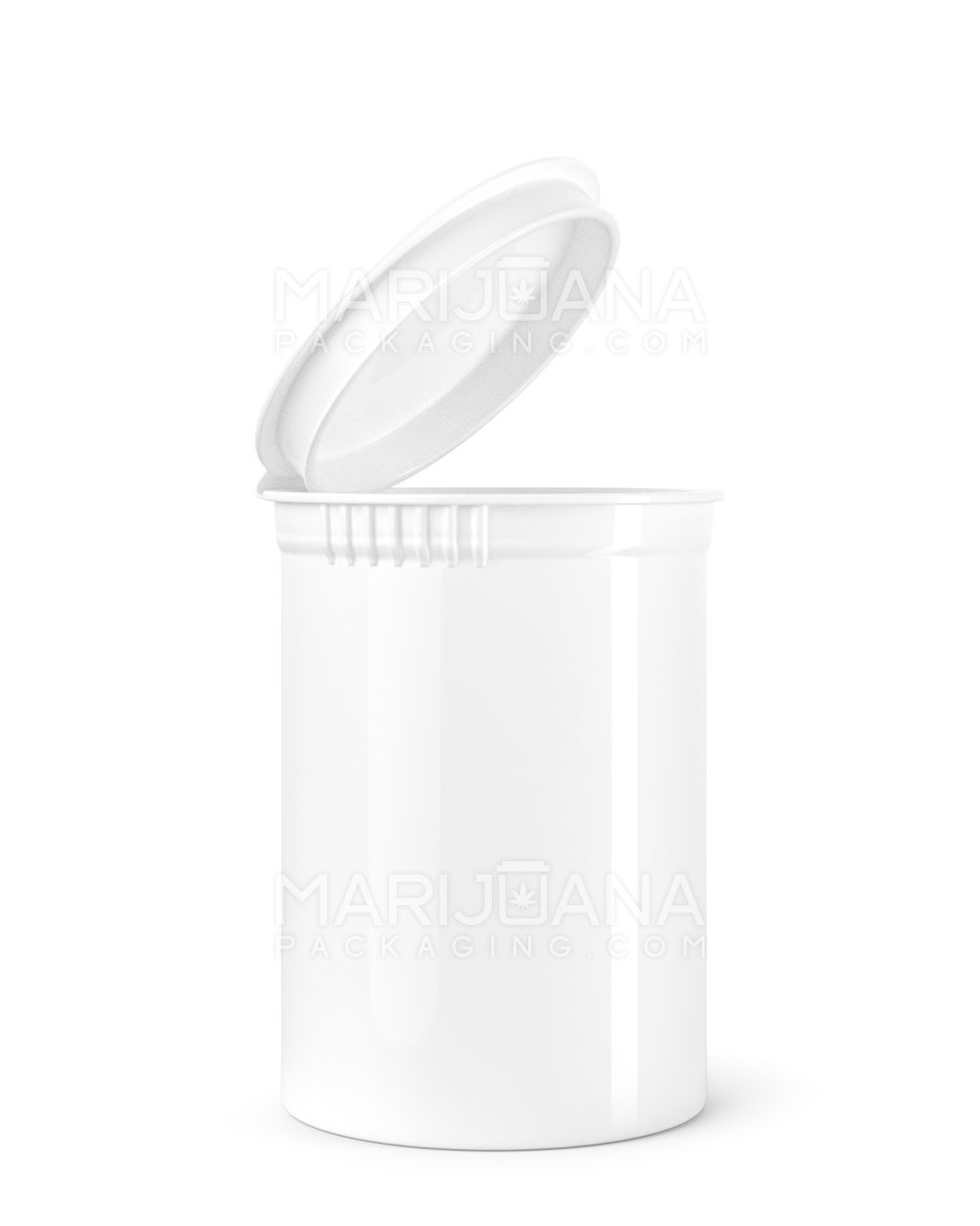 30 Dram Translucent Clear Pop Top Containers - 150/Case