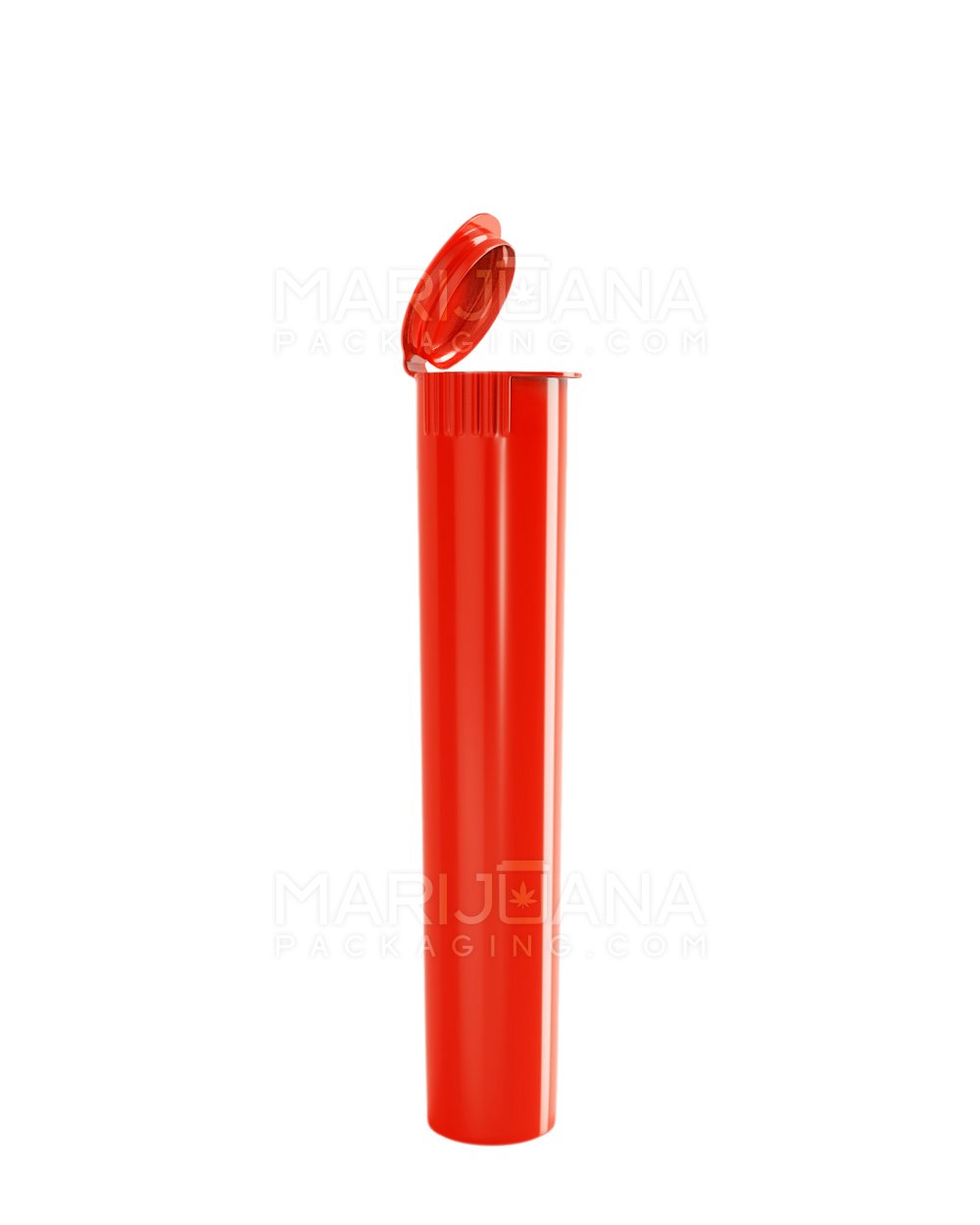 Child Resistant Pop Top Opaque Plastic Pre-Roll Tubes | 95mm - Red | Sample - 1