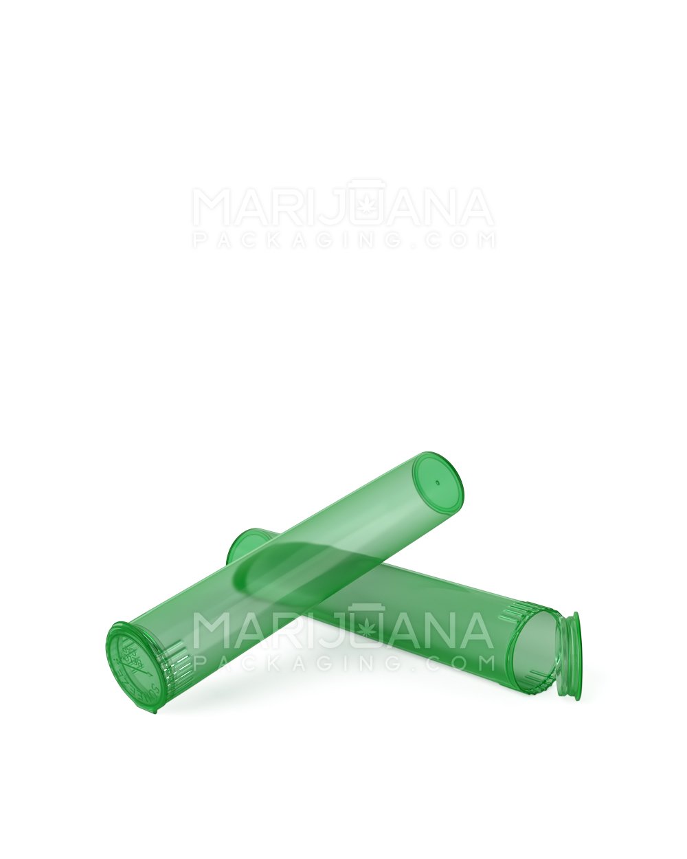 Child Resistant | Pop Top Translucent Plastic Pre-Roll Tubes | 95mm - Green - 1000 Count - 6