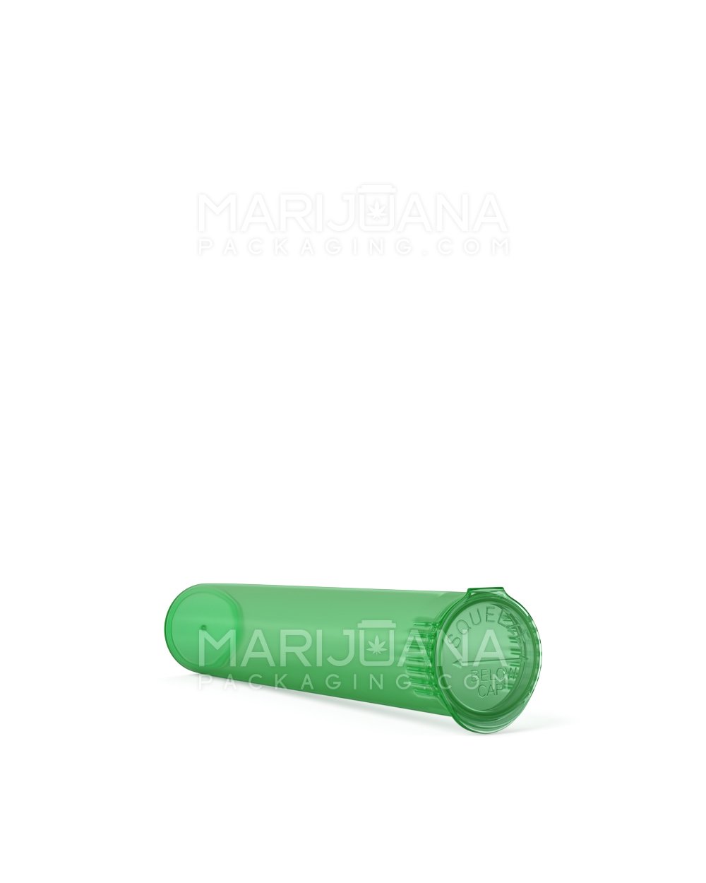 Child Resistant | Pop Top Translucent Plastic Pre-Roll Tubes | 95mm - Green - 1000 Count - 4