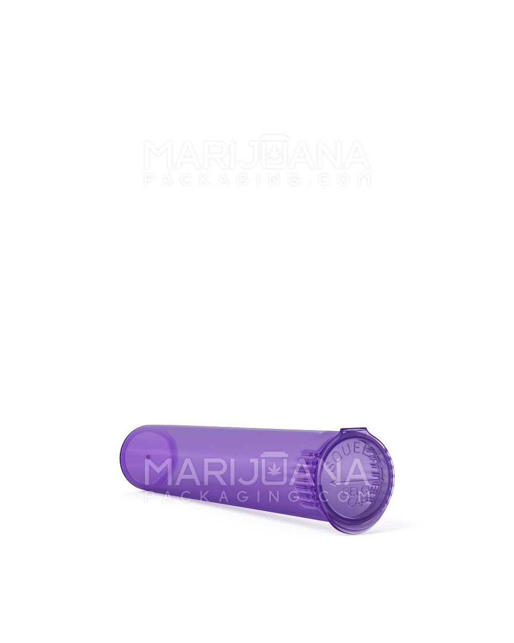Child Resistant | Pop Top Translucent Plastic Pre-Roll Tubes | 95mm - Purple - 1000 Count - 4
