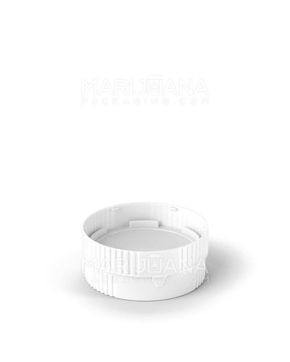 Child Resistant | Push & Turn Vial with Grinder Cap | 40dr - White Plastic - 150 Count - 10