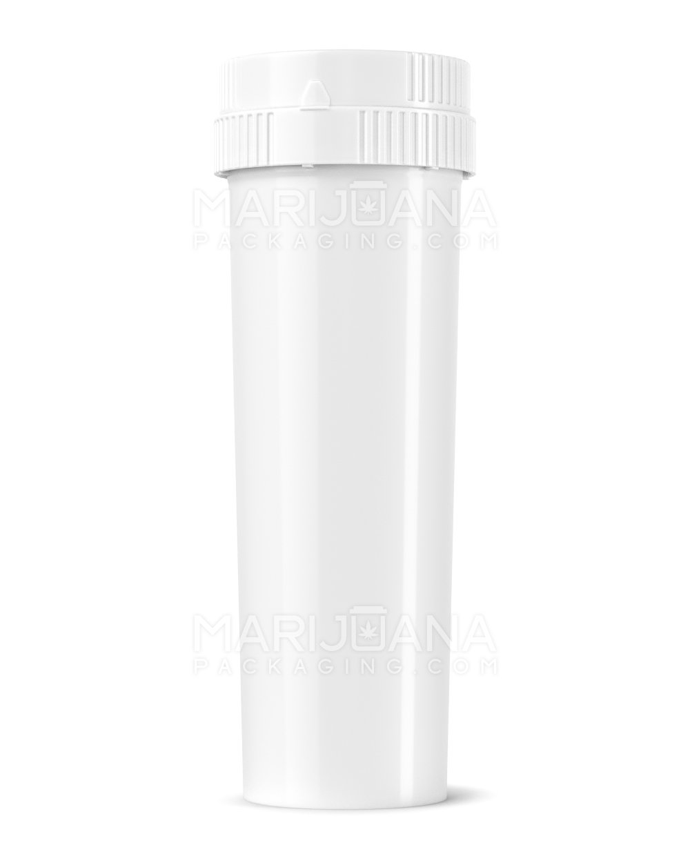 Child Resistant | Push & Turn Vial with Grinder Cap | 60dr - White Plastic - 100 Count - 5