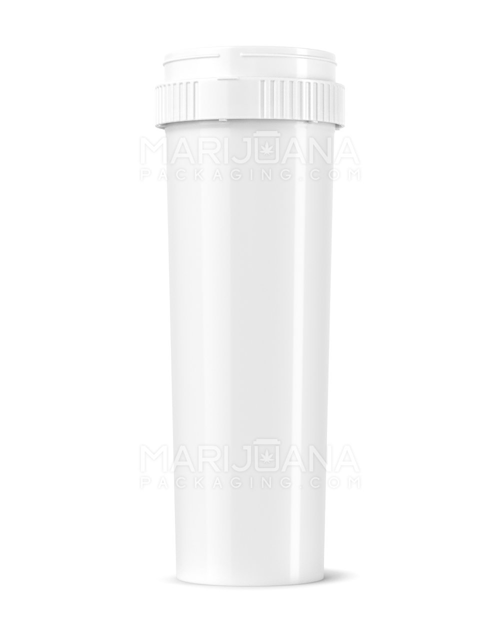 Child Resistant | Push & Turn Vial with Grinder Cap | 60dr - White Plastic - 100 Count - 4