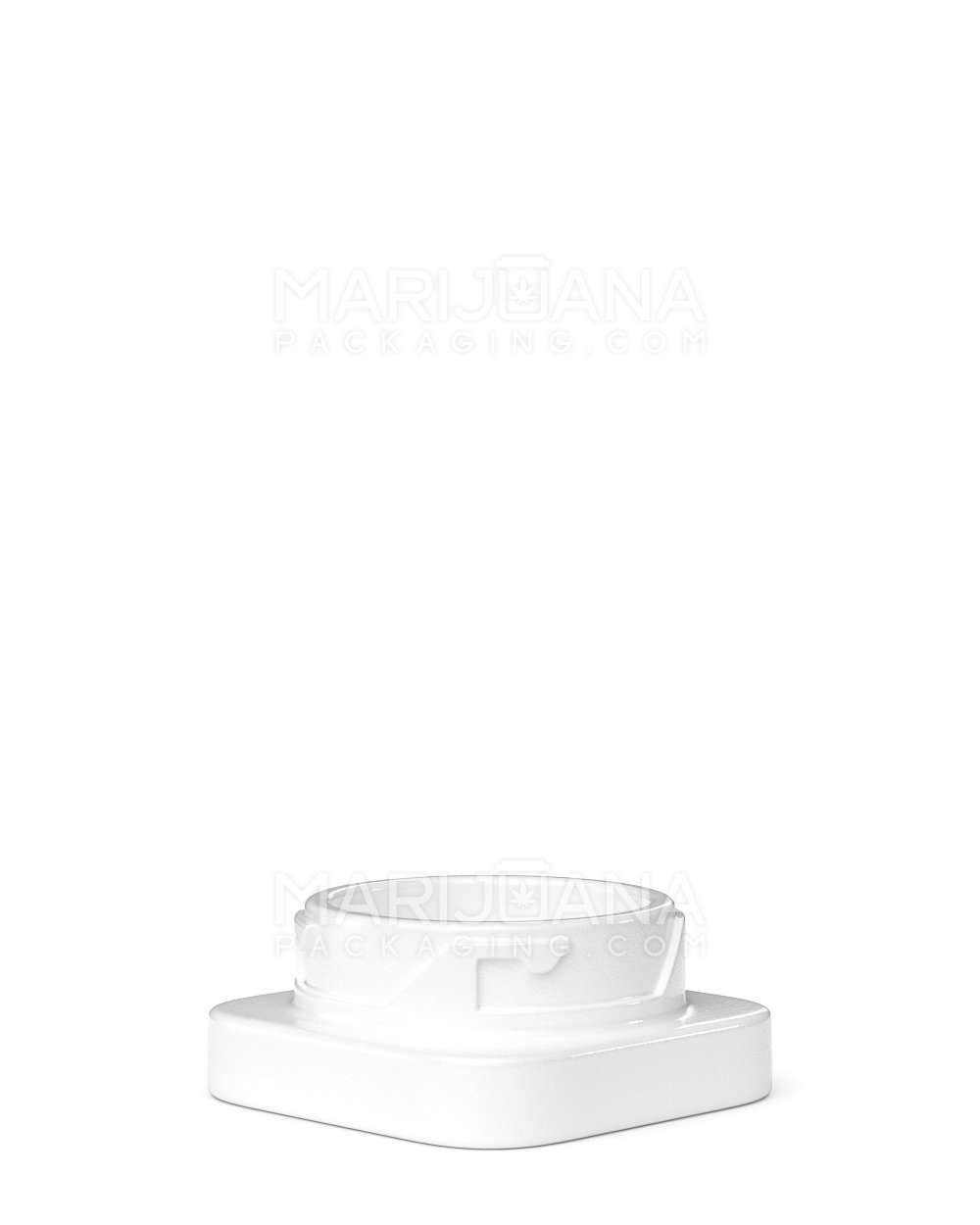 Child Resistant | Qube White Glass Concentrate Jar w/ White Cap | 38mm - 9mL - 250 Count - 2
