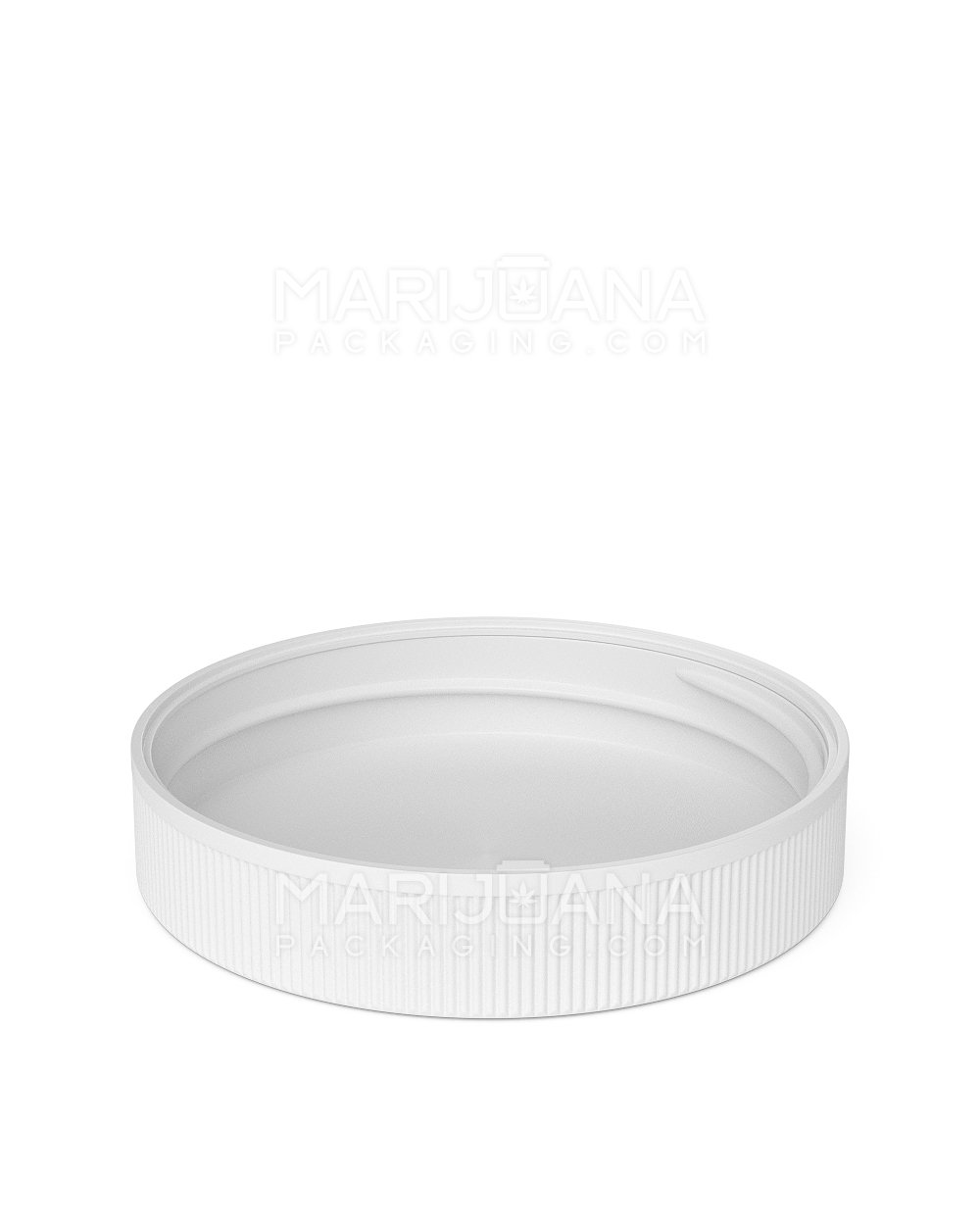 Child Resistant | Ribbed Push Down & Turn Plastic Caps | 89mm - Semi Gloss White - 205 Count - 4