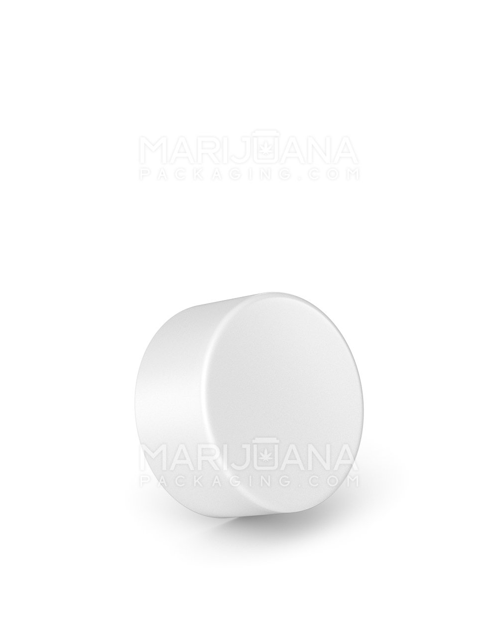 Child Resistant Smooth Push Down & Turn Plastic Caps | 28mm - Glossy White | Sample - 1