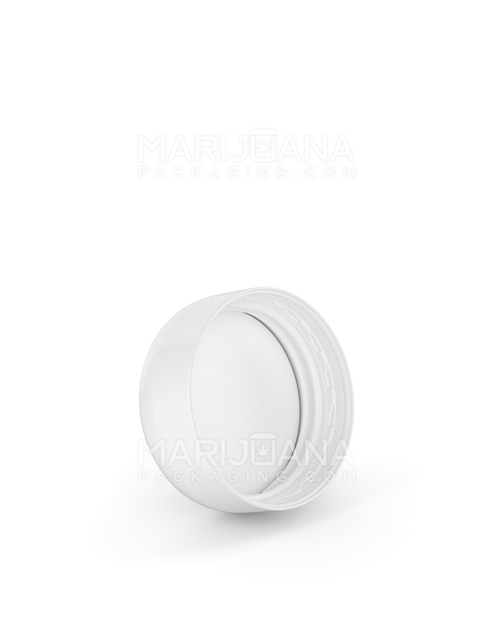Child Resistant | Smooth Push Down & Turn Plastic Caps w/ Foam Liner | 29mm - Semi Gloss White - 504 Count - 2