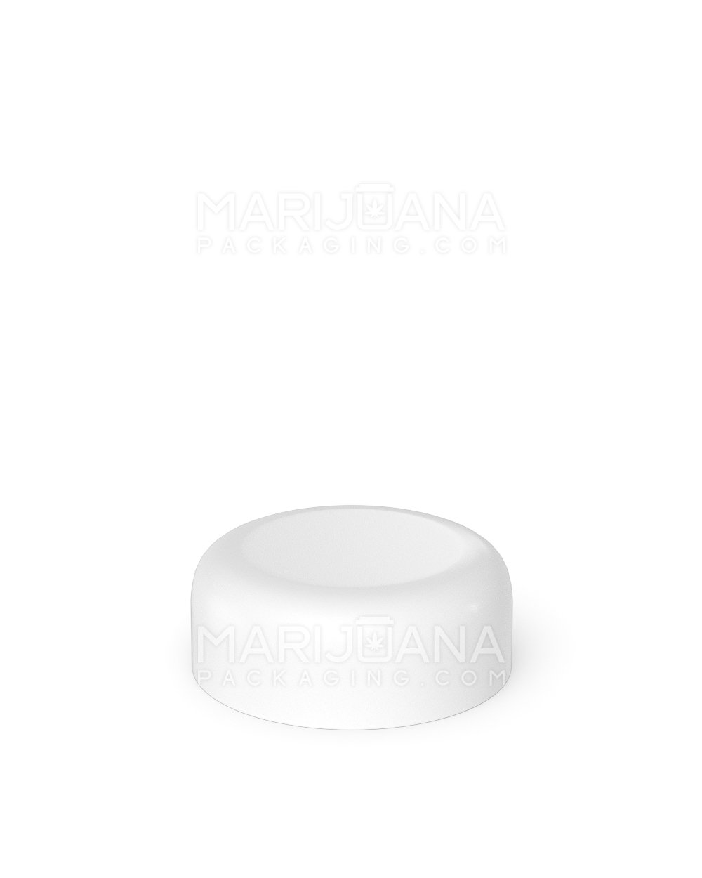 Child Resistant | Smooth Push Down & Turn Plastic Caps w/ Foam Liner | 32mm - Semi Gloss White - 320 Count - 3