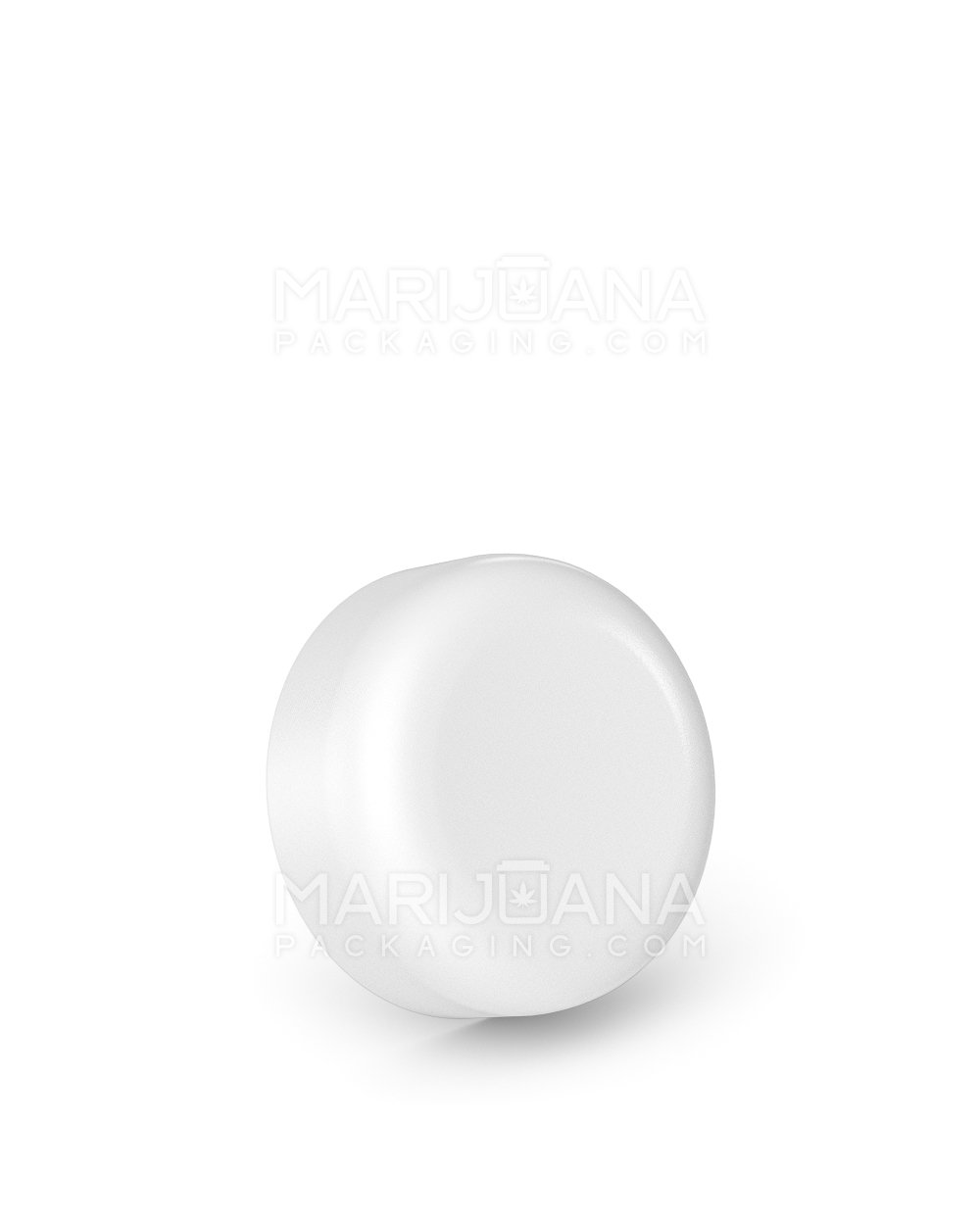 Child Resistant | Smooth Push Down & Turn Plastic Caps w/ Foam Liner | 32mm - Semi Gloss White - 320 Count - 1