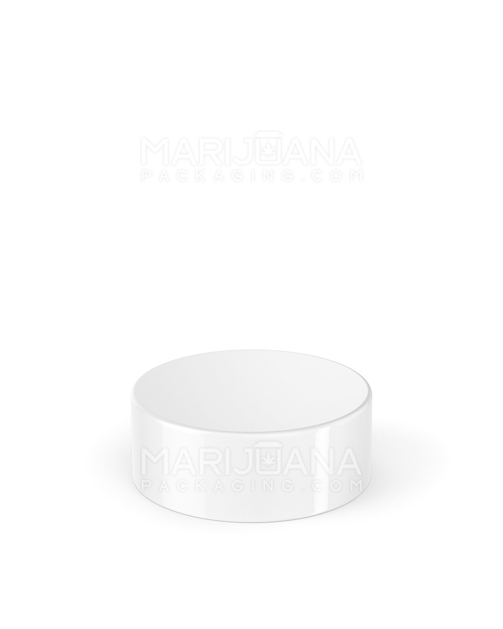 Child Resistant | Smooth Push Down & Turn Plastic Caps w/ Foil Liner | 38mm - Glossy White - 320 Count - 3