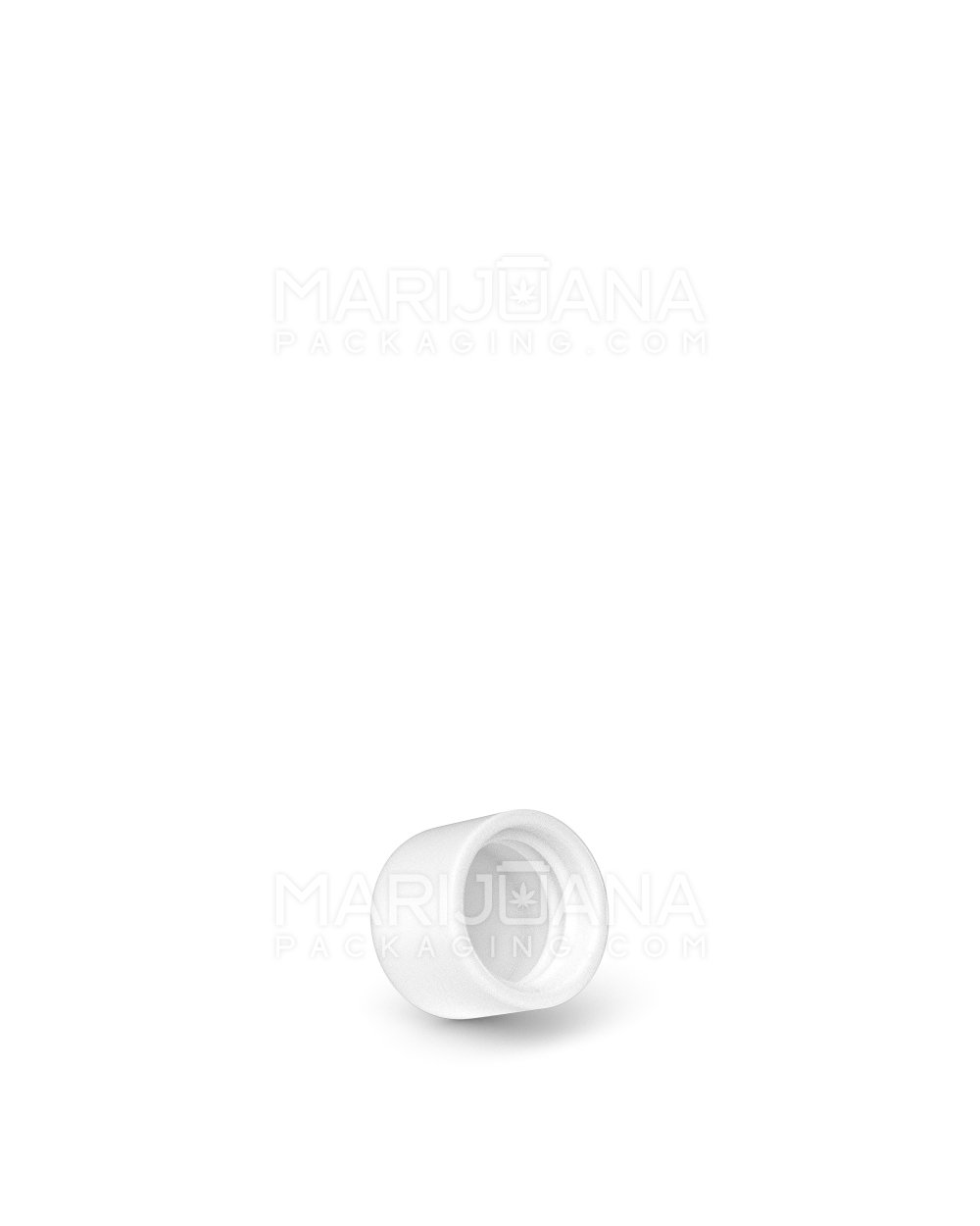 Child Resistant | Smooth Push Down & Turn Dome Caps w/ Foam Liner | 18mm - White Matte - 400 Count - 2
