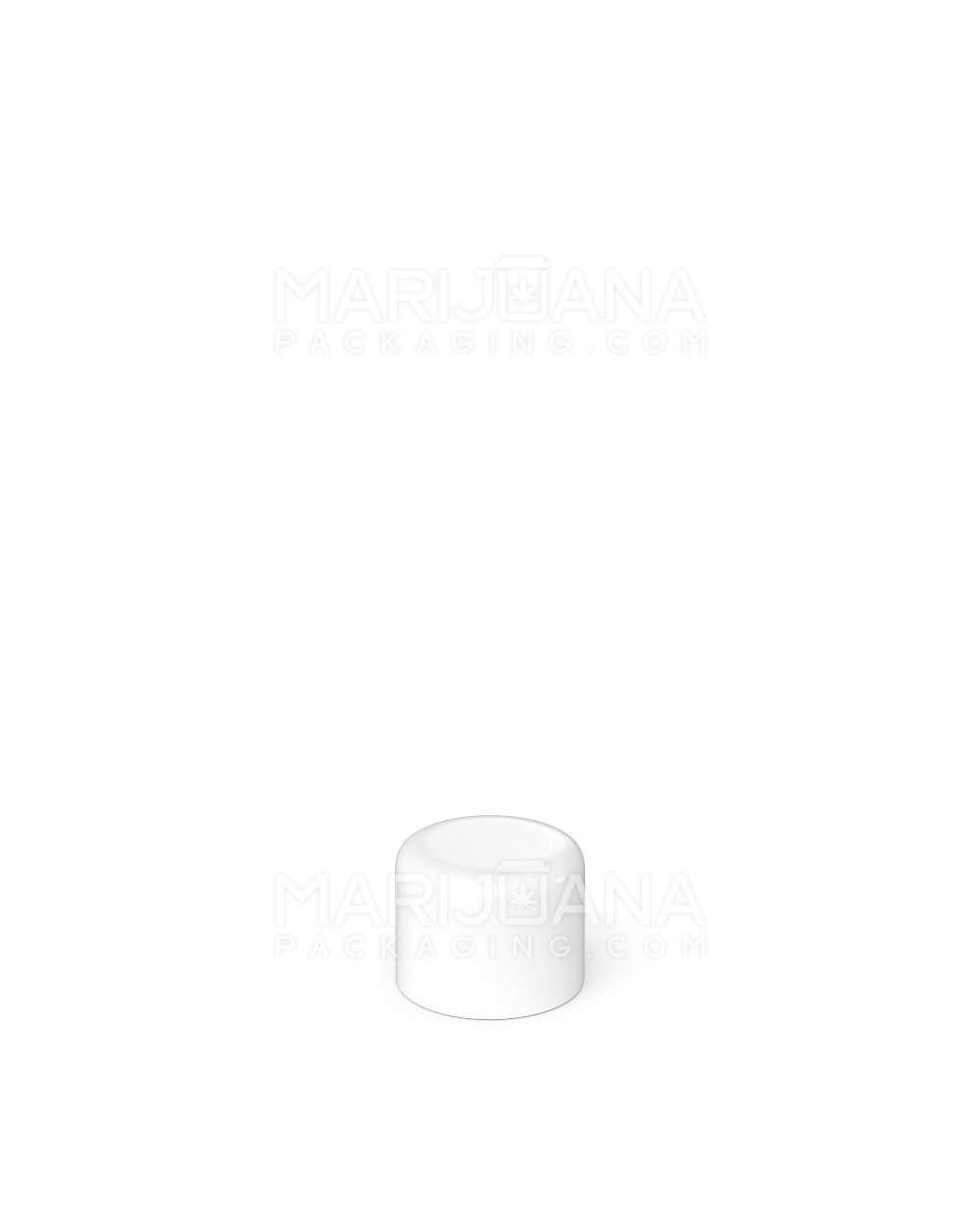 Child Resistant | Smooth Push Down & Turn Dome Caps w/ Foam Liner | 18mm - White Matte - 400 Count - 3
