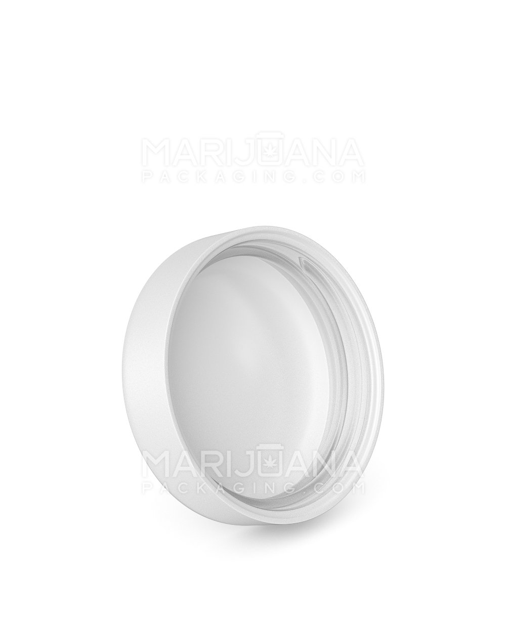 Child Resistant | Smooth Push Down & Turn Plastic Caps w/ Foam Liner | 53mm - Matte White - 120 Count - 2