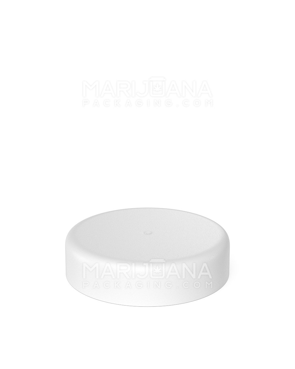 Child Resistant | Smooth Push Down & Turn Plastic Caps w/ Foam Liner | 53mm - Matte White - 120 Count - 3