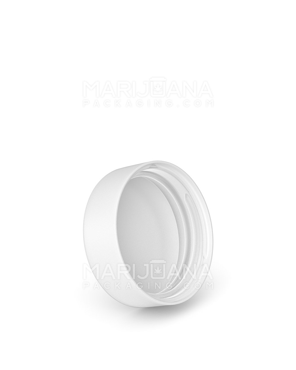 Child Resistant | Smooth Push Down & Turn Plastic Caps w/ Foam Liner | 38mm - Matte White - 288 Count - 2
