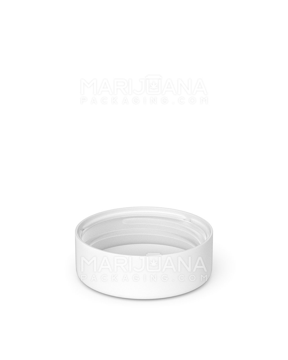 Child Resistant | Smooth Push Down & Turn Plastic Caps w/ Foam Liner | 38mm - Matte White - 288 Count - 4