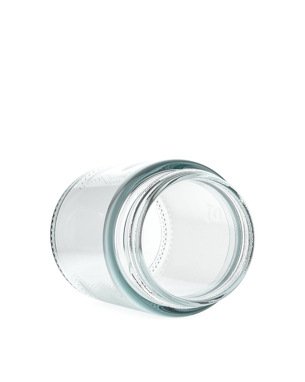 Child Resistant | Straight Sided Clear Glass Jars with Black Cap | 50mm - 4oz - 100 Count - 4
