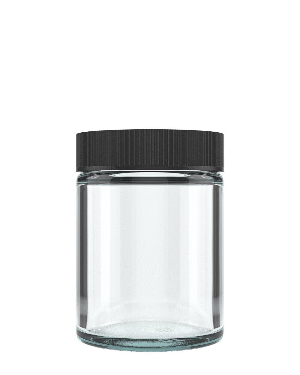 Glass Jar, Straight Sided Tall Glass Jar - Clear