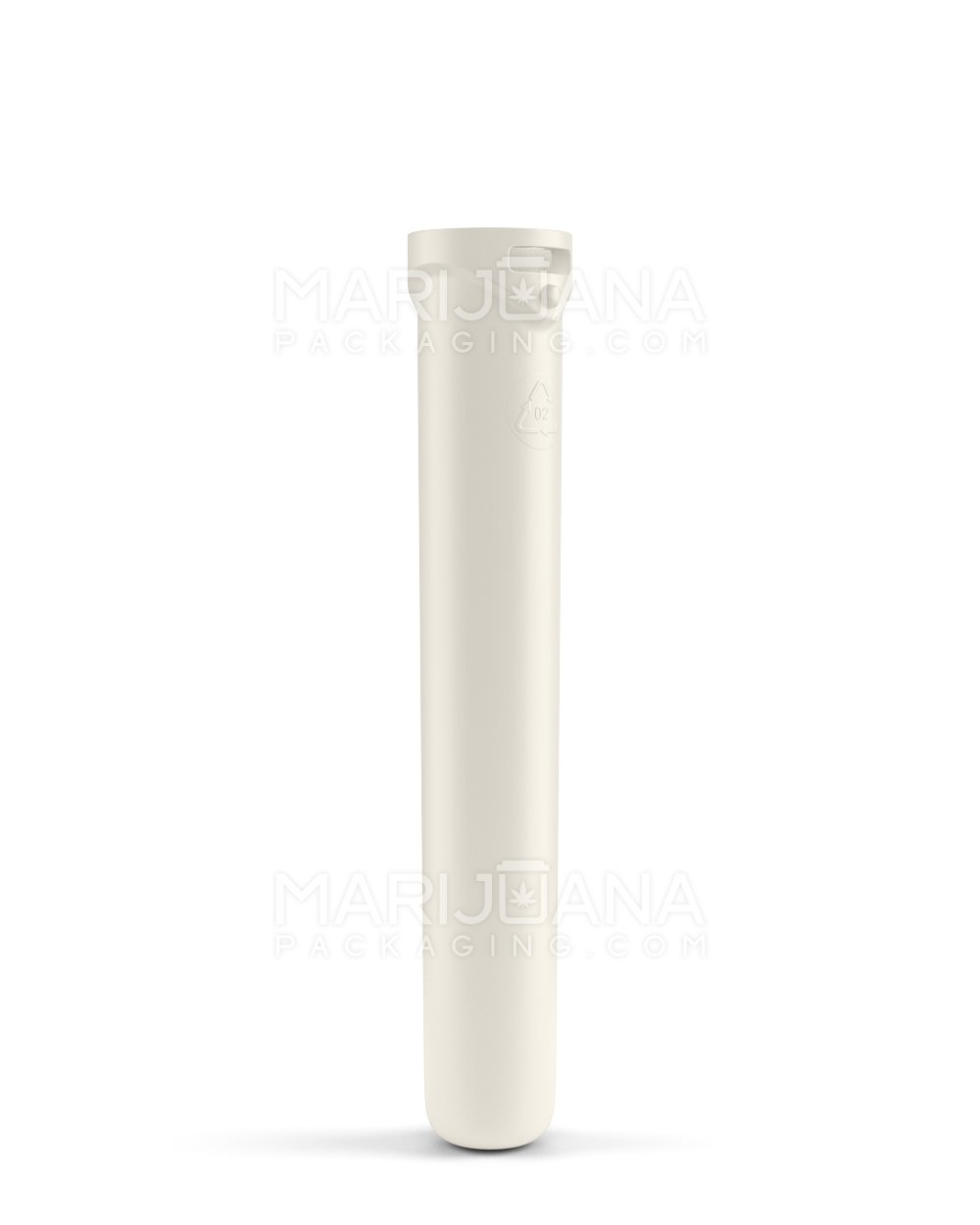 Child Resistant & Sustainable | 100% Recyclable "Line-up Arrow" Reclaimed Ocean Plastic Pre-Roll Tubes | 110mm - Beige - 3
