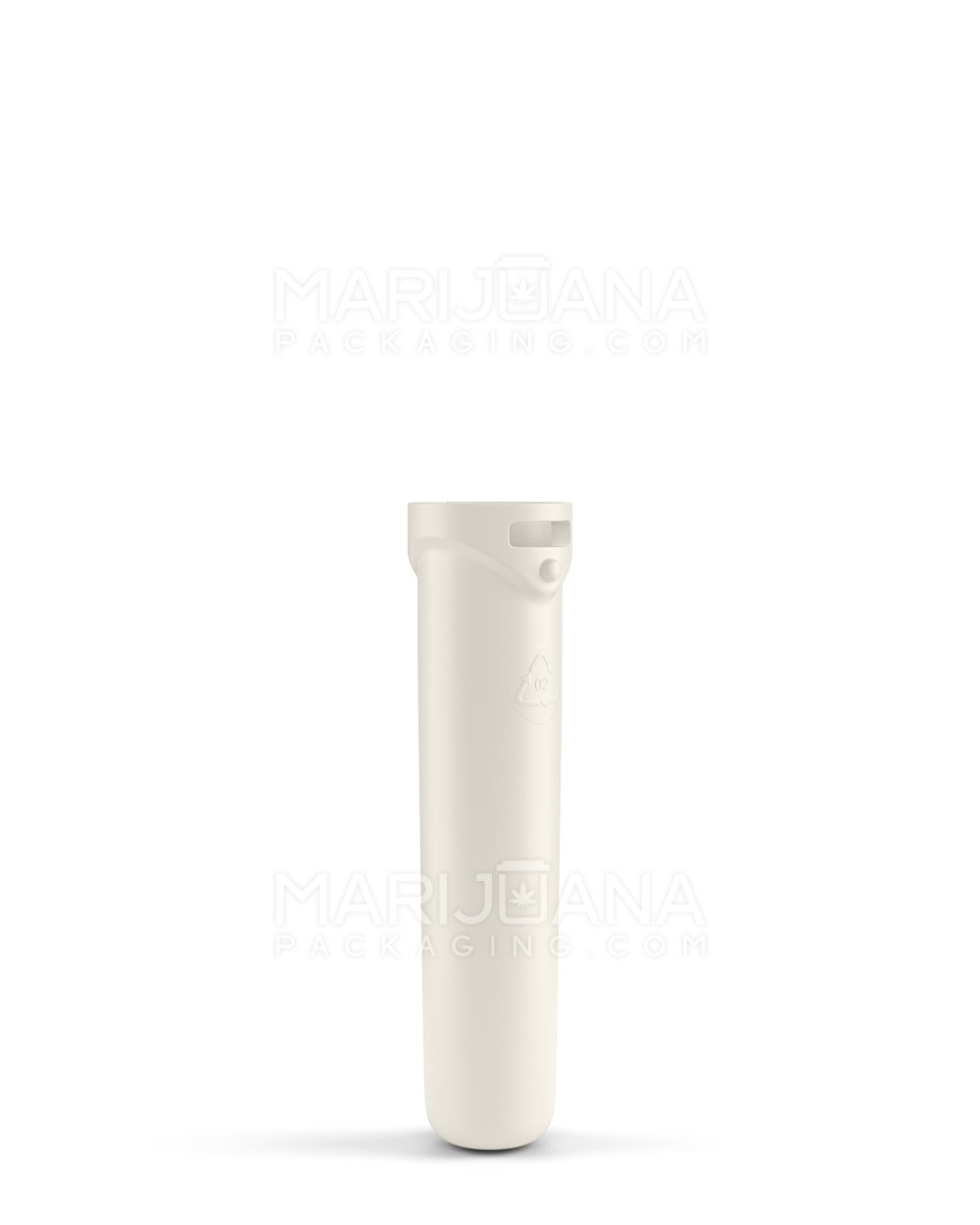 Child Resistant & Sustainable | 100% Recyclable "Line-up Arrow" Reclaimed Ocean Plastic Pre-Roll Tubes | 78mm - Beige - 3