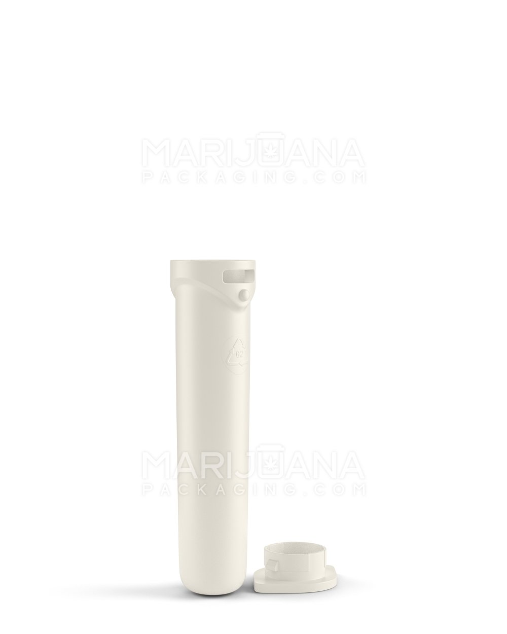 Child Resistant & Sustainable | 100% Recyclable "Line-up Arrow" Reclaimed Ocean Plastic Pre-Roll Tubes | 78mm - Beige - 4