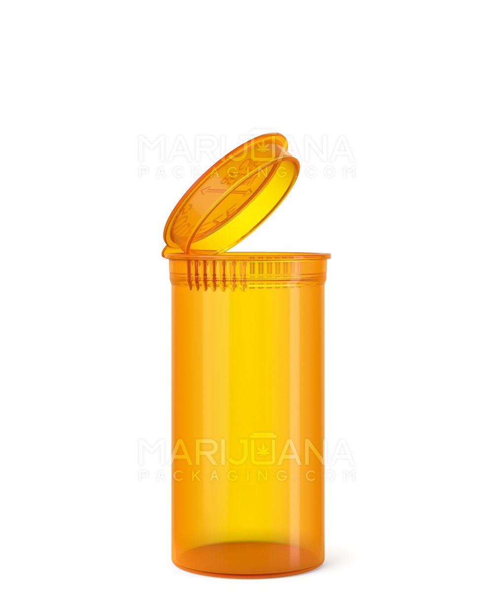 Child Resistant Transparent Amber Pop Top Bottles | 13dr - 2g | Sample - 1