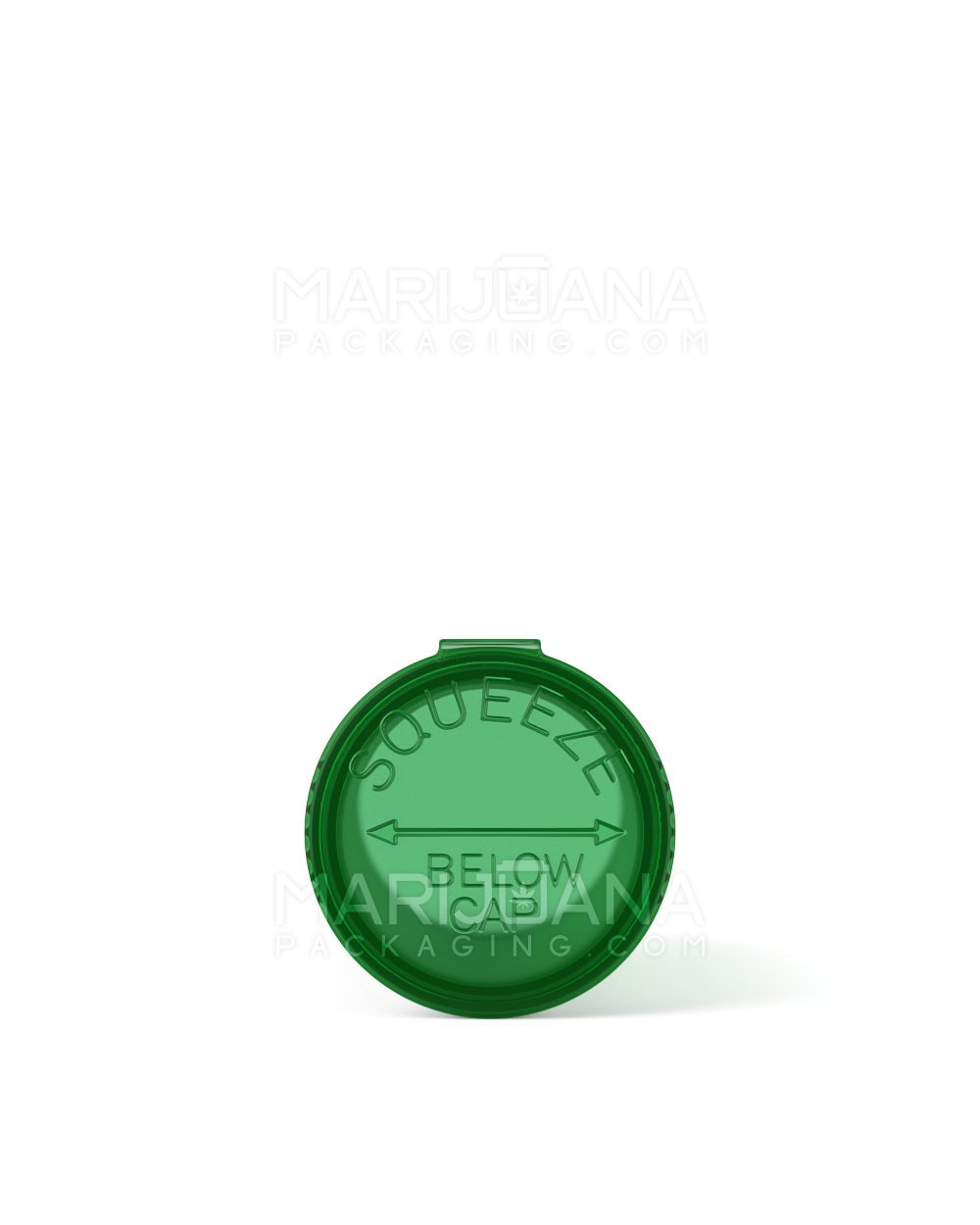 Child Resistant | Transparent Green Pop Top Bottles | 13dr - 2g - 315 Count - 4