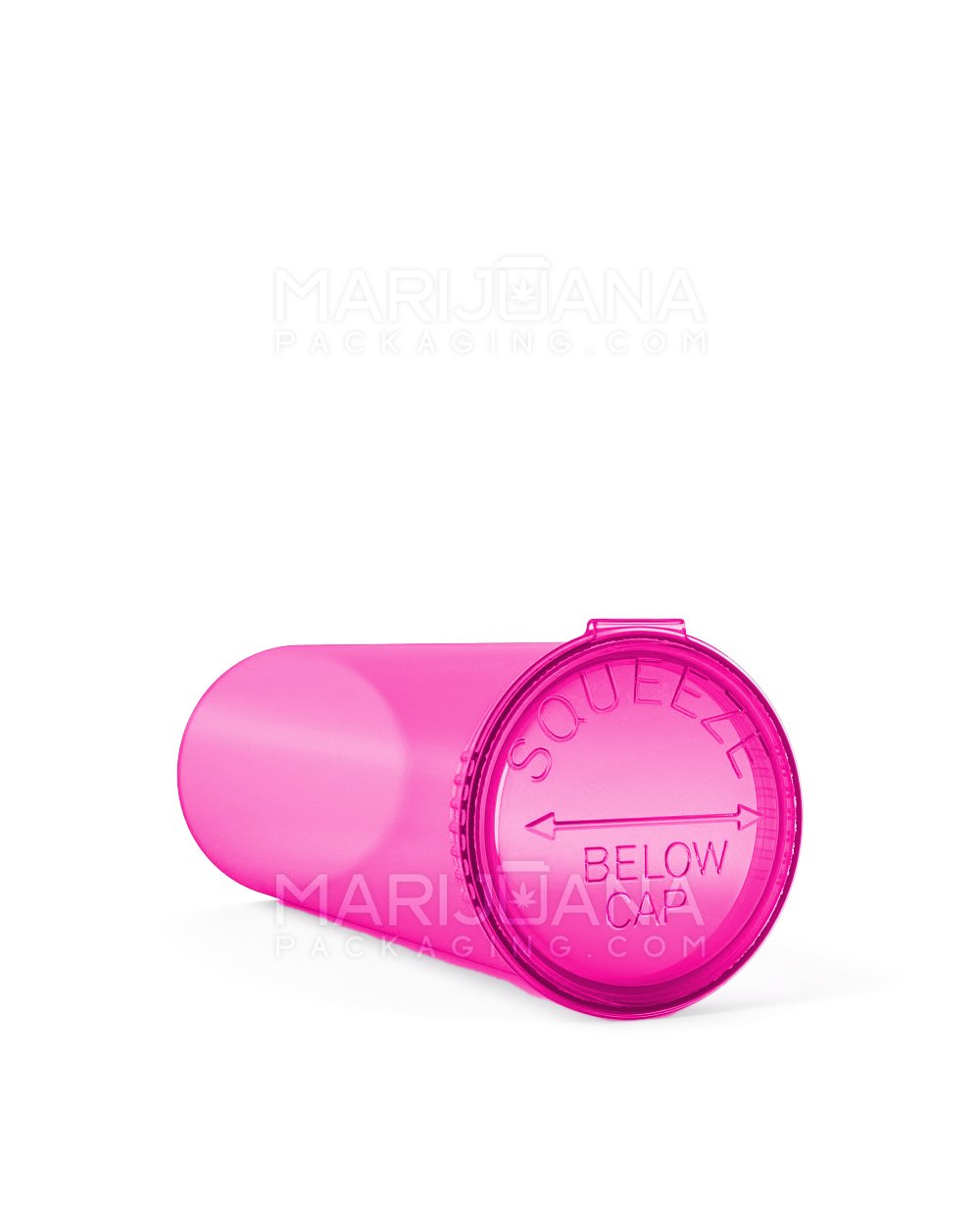 Child Resistant | Transparent Pink Pop Top Bottles | 60dr - 14g - 75 Count - 3