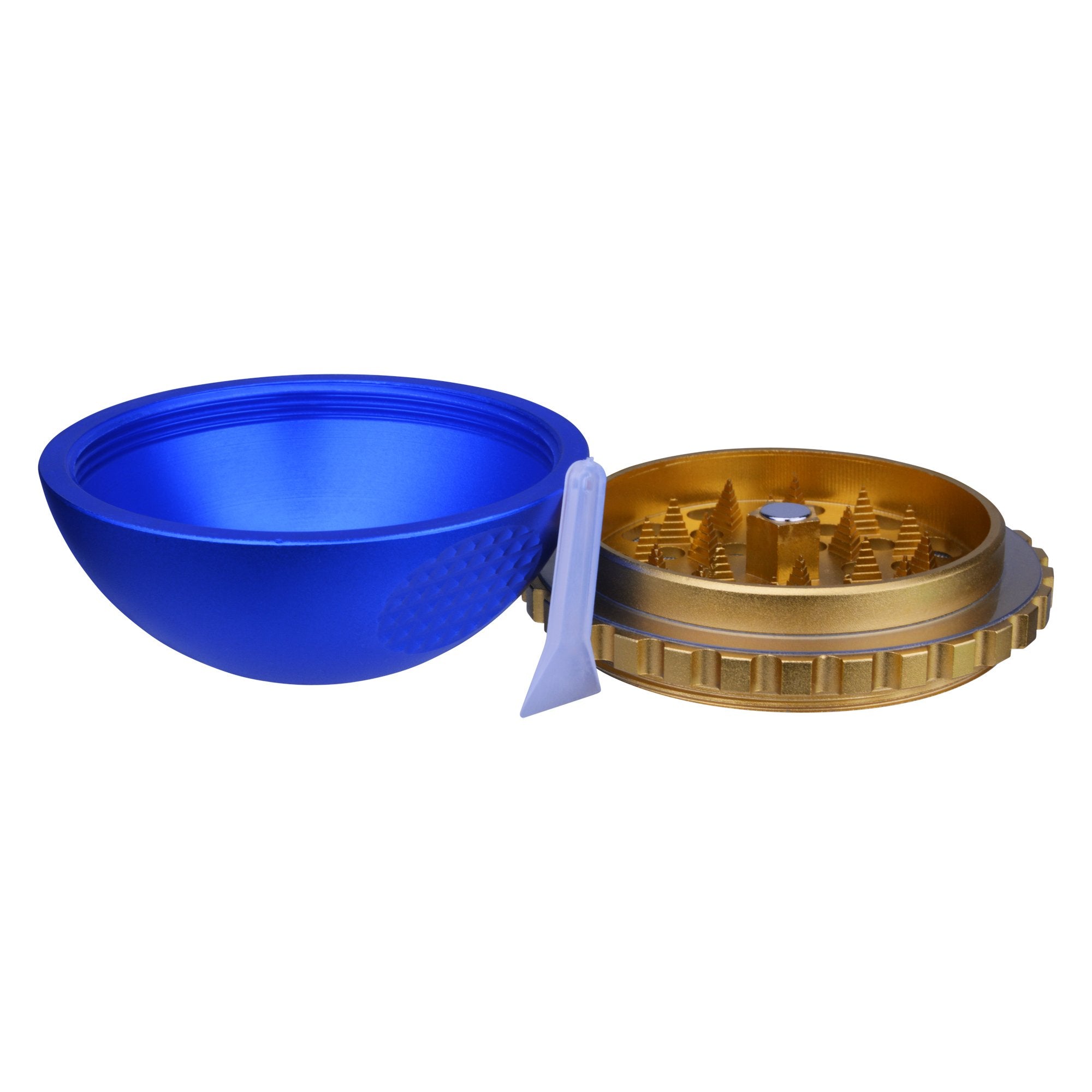 CHROMIUM CRUSHER | Magnetic Zinc Alloy Sphere Grinder | 4 Piece - 62mm - Blue - 6