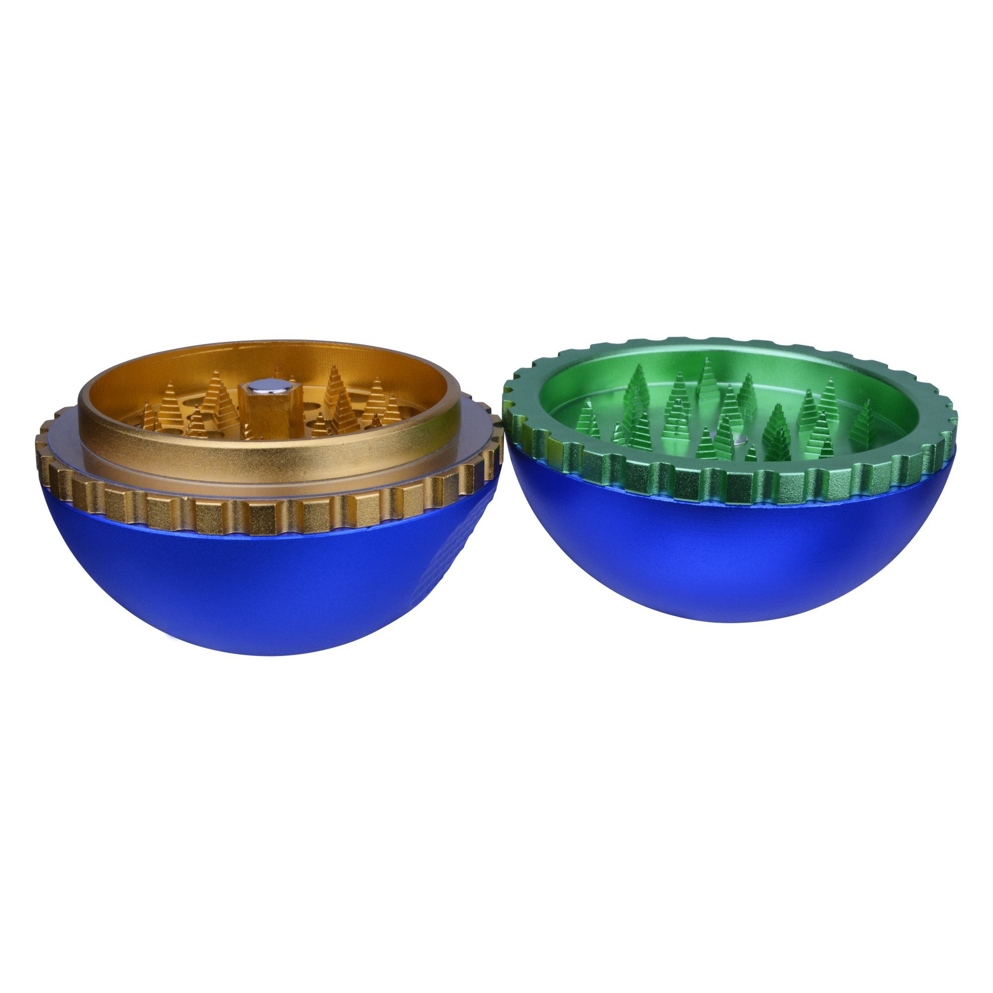 CHROMIUM CRUSHER | Magnetic Zinc Alloy Sphere Grinder | 4 Piece - 62mm - Blue - 1