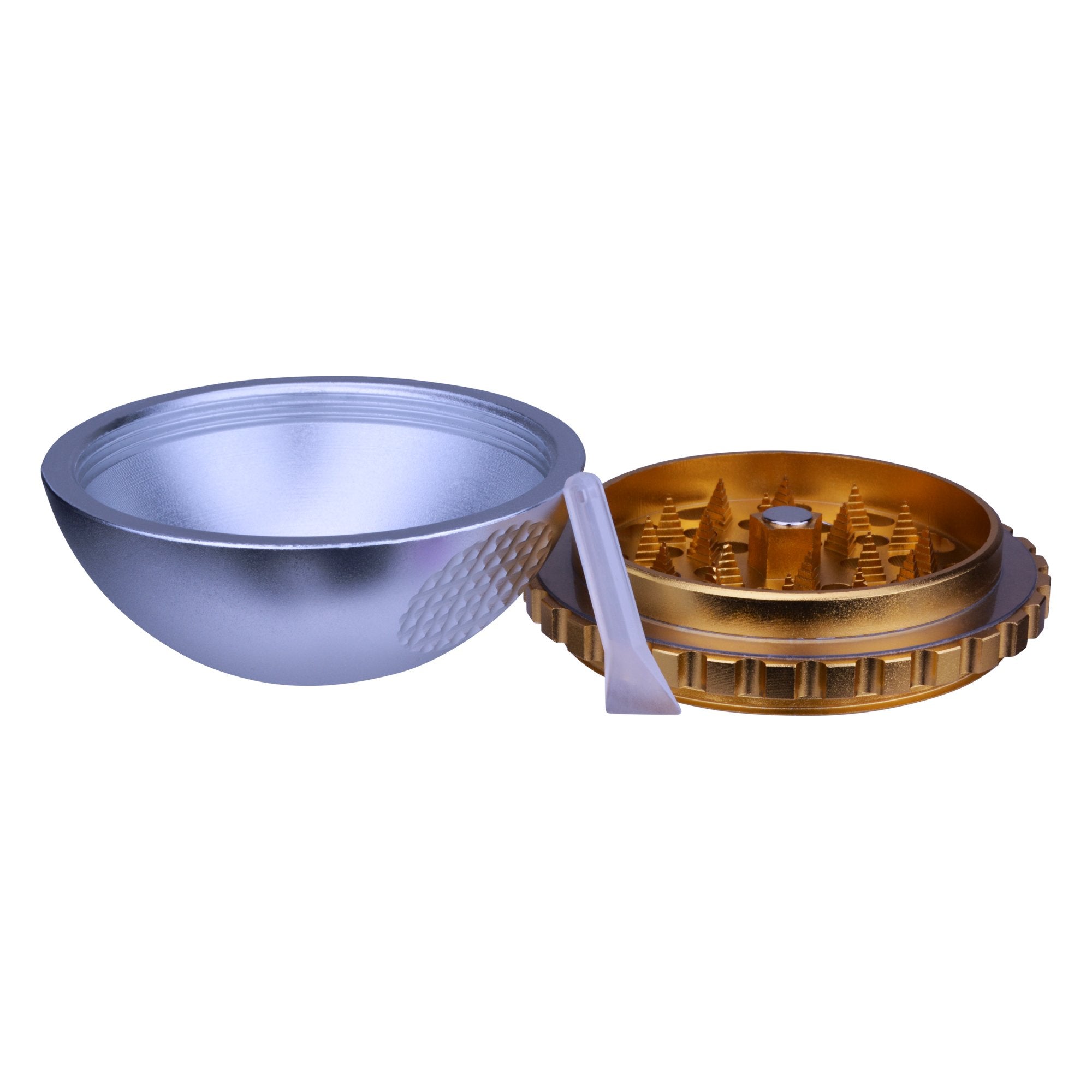 CHROMIUM CRUSHER | Magnetic Zinc Alloy Sphere Grinder | 4 Piece - 62mm - Grey - 5