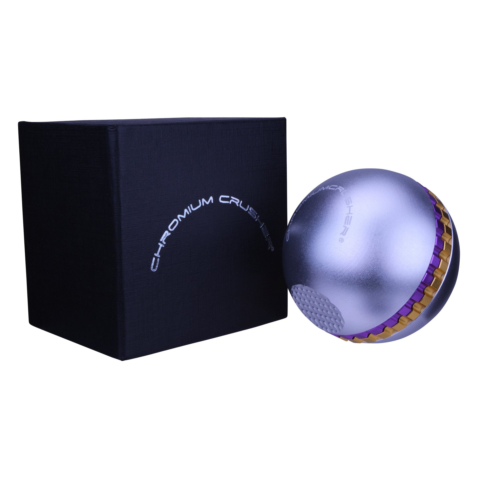 CHROMIUM CRUSHER | Magnetic Zinc Alloy Sphere Grinder | 4 Piece - 62mm - Grey - 4