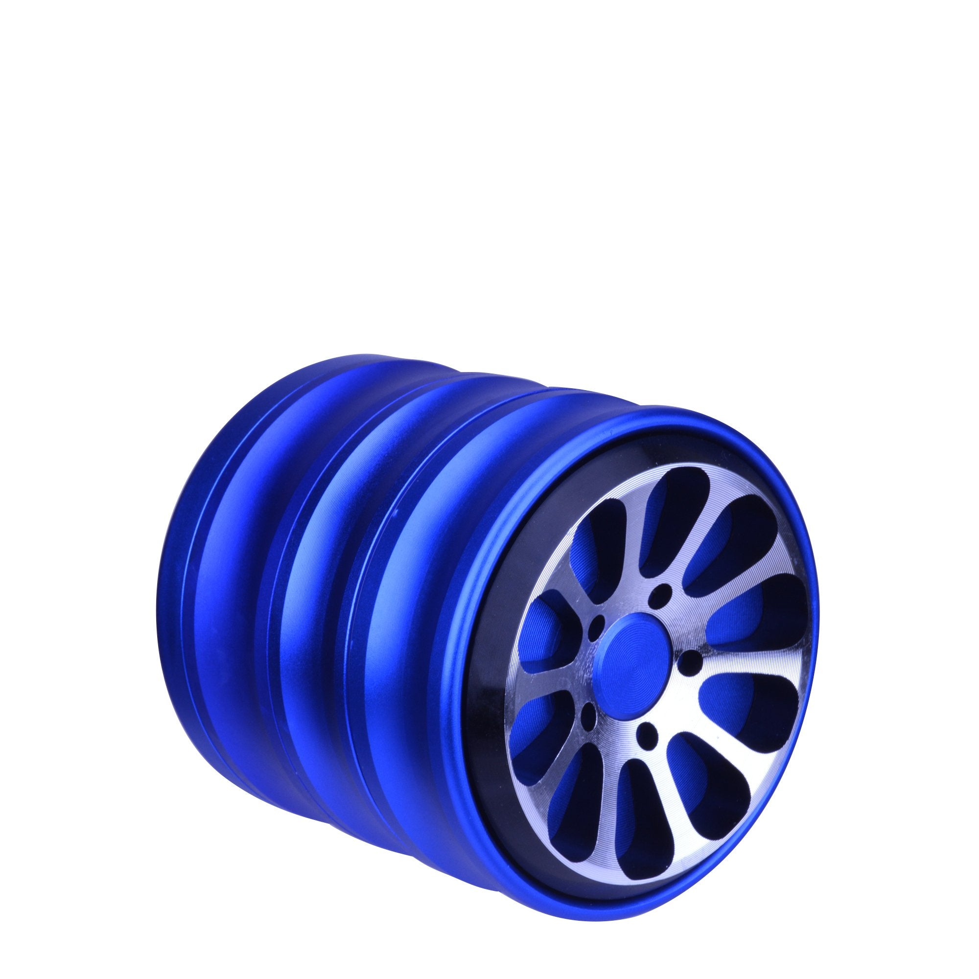 CHROMIUM CRUSHER | Magnetic Aluminum Vortex Grinder | 4 Piece - 56mm - Blue - 2