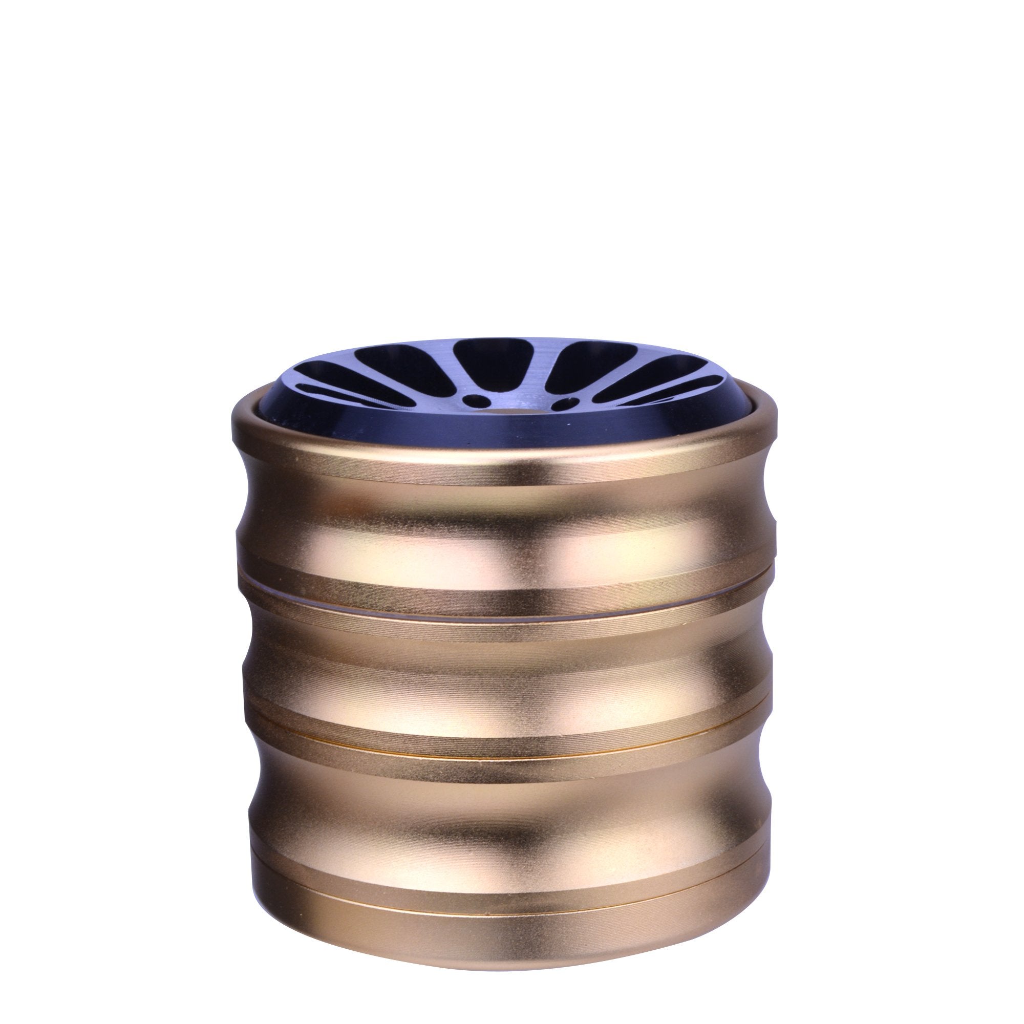 CHROMIUM CRUSHER | Magnetic Aluminum Vortex Grinder | 4 Piece - 56mm - Gold - 3