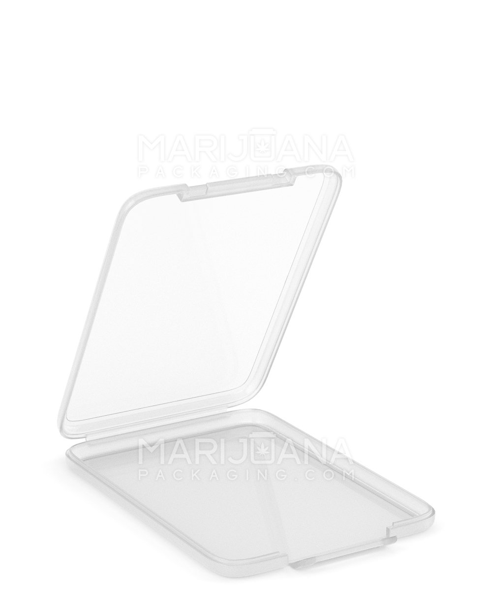 Hinged Lid Slim Shatter Container | 4.5 mm - Clear Plastic - 1000 Count - 1