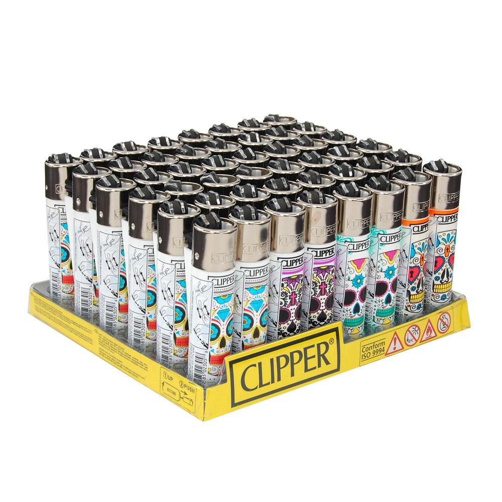 Retail Display  CLIPPER Lighter Los Muertos - Day Of The Dead - 48 Co